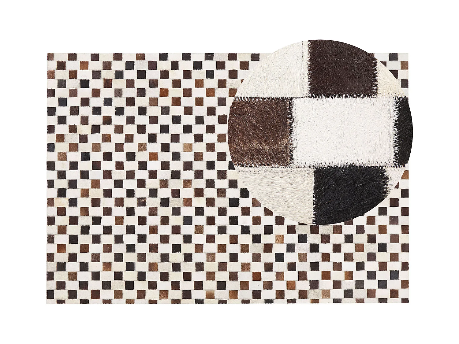 Tappeto KAYABEY 160 x 230 cm Pelle naturale Beige