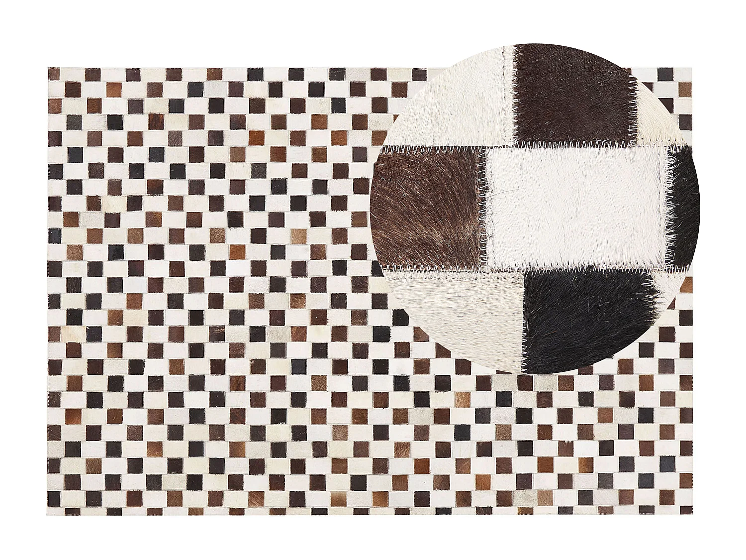 Tapis KAYABEY Beige 160 x 230 cm Cuir