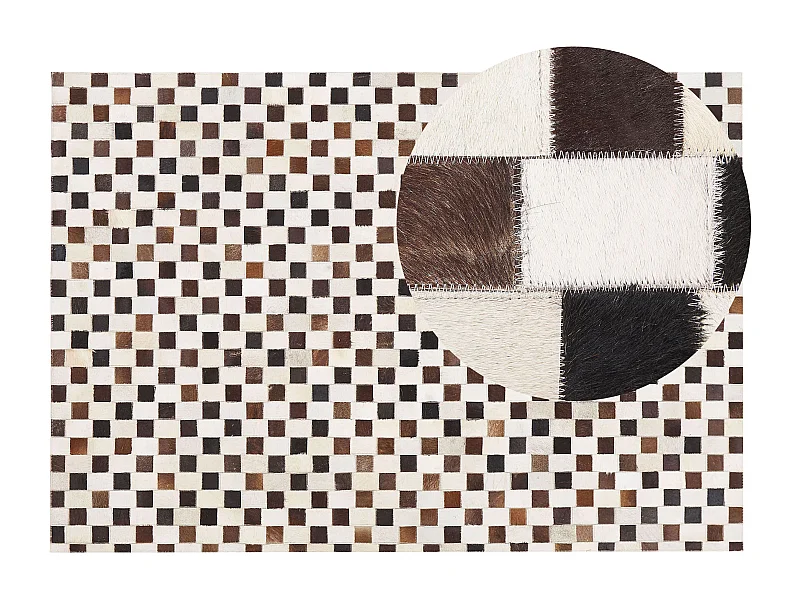 Tapis KAYABEY Beige 160 x 230 cm Cuir