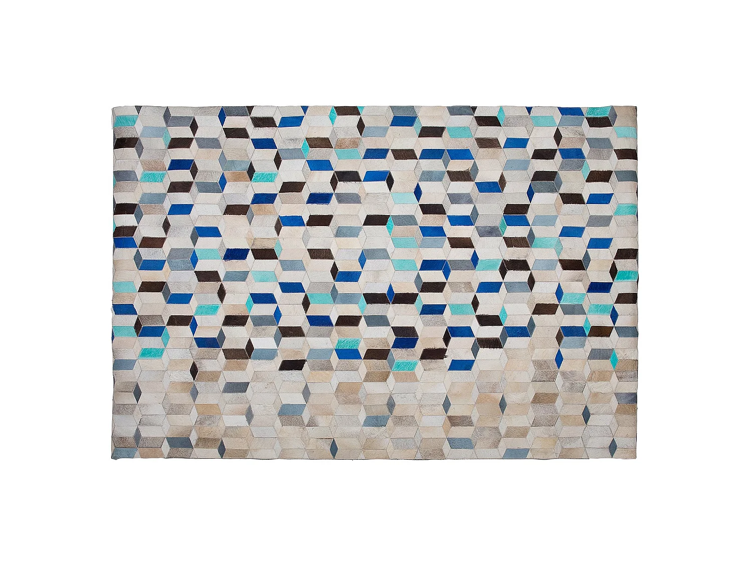 Vloerkleed GIDIRLI 140 x 200 cm Leer Multicolor