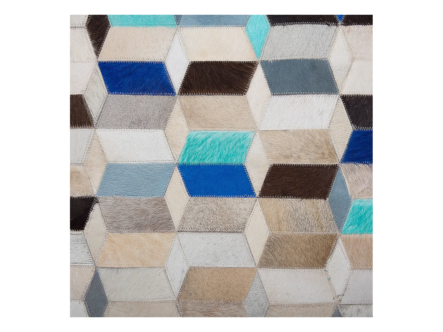 Vloerkleed GIDIRLI 140 x 200 cm Leer Multicolor