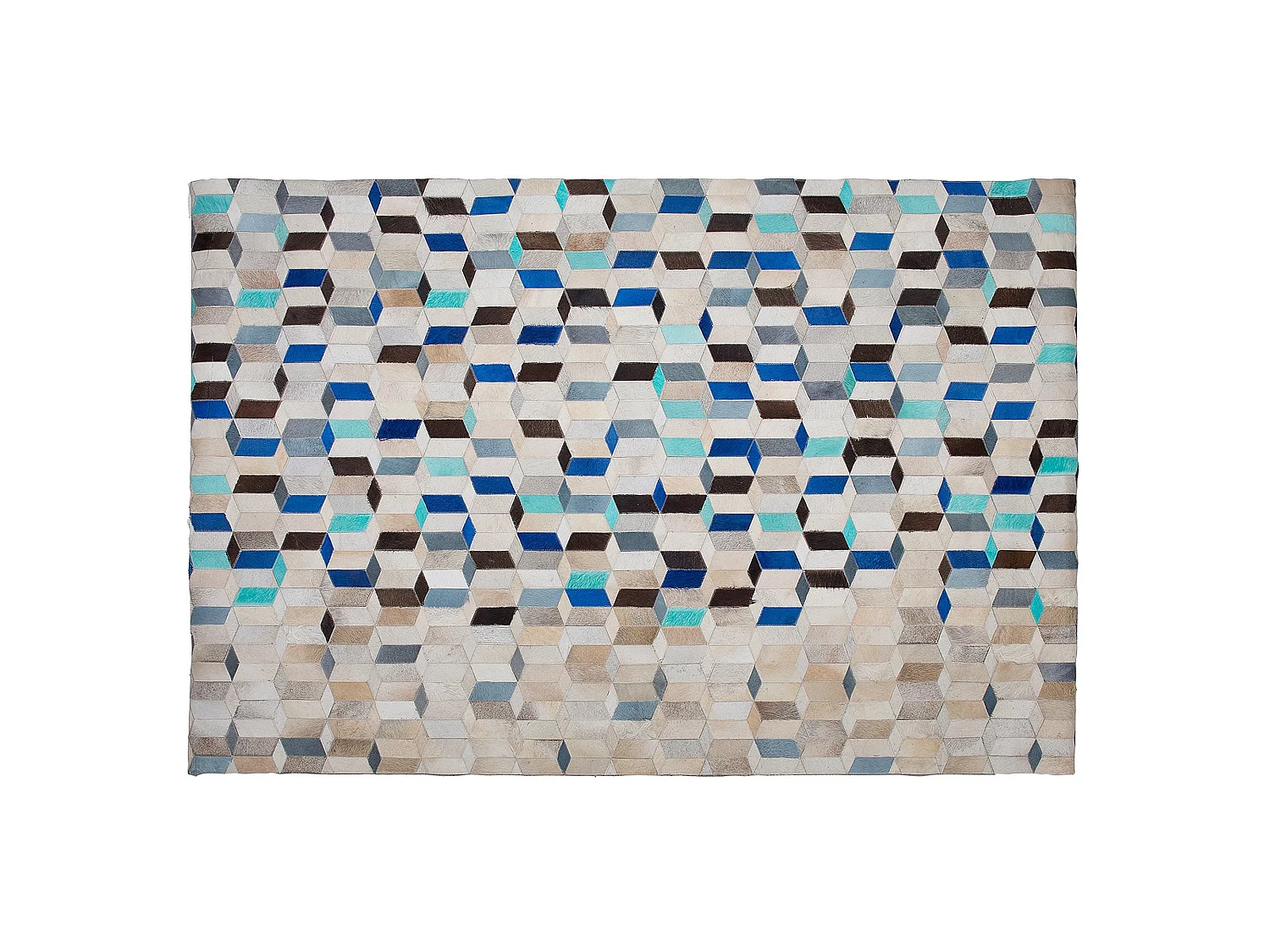 Vloerkleed GIDIRLI 140 x 200 cm Leer Multicolor