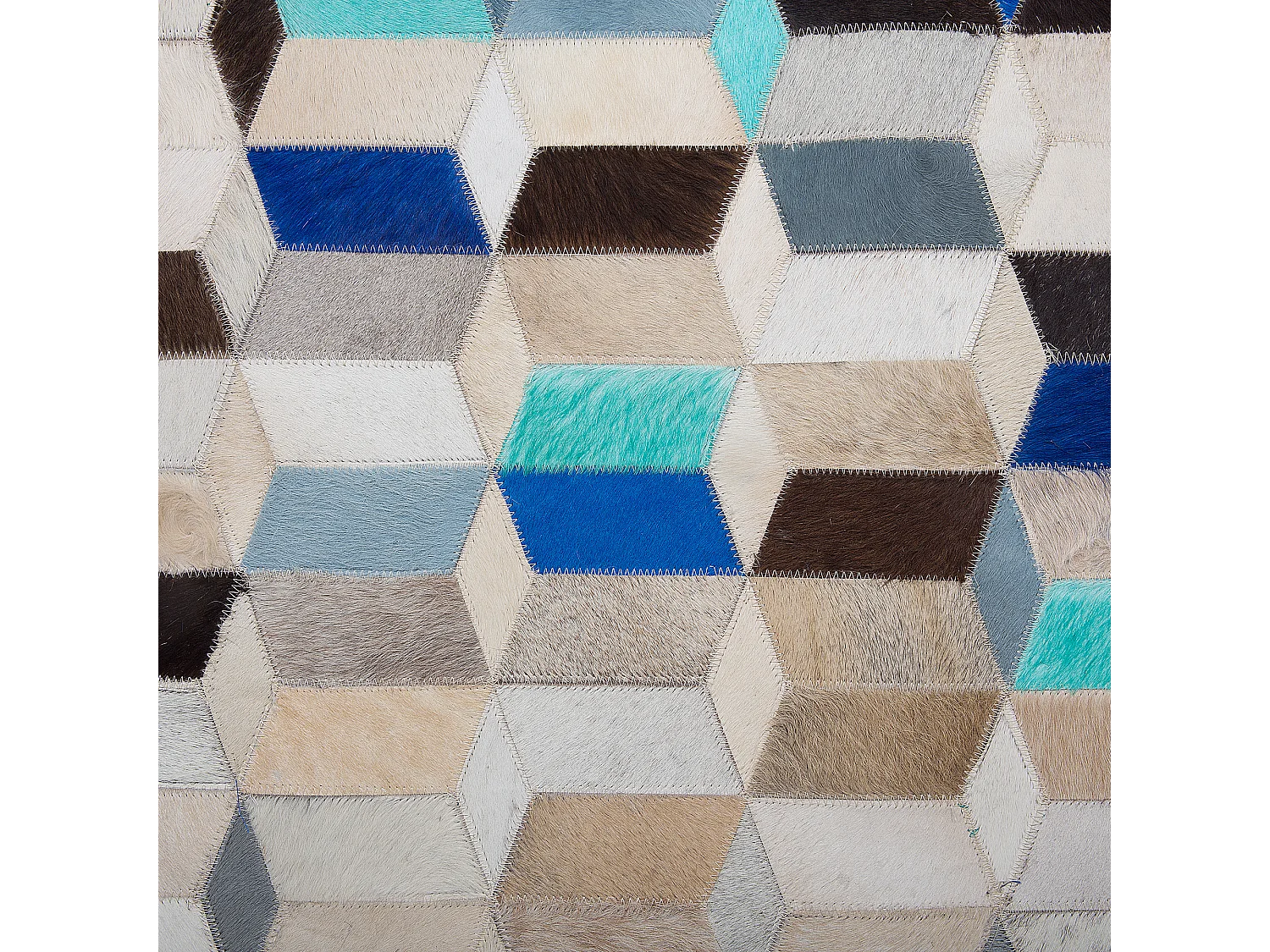 Vloerkleed GIDIRLI 140 x 200 cm Leer Multicolor