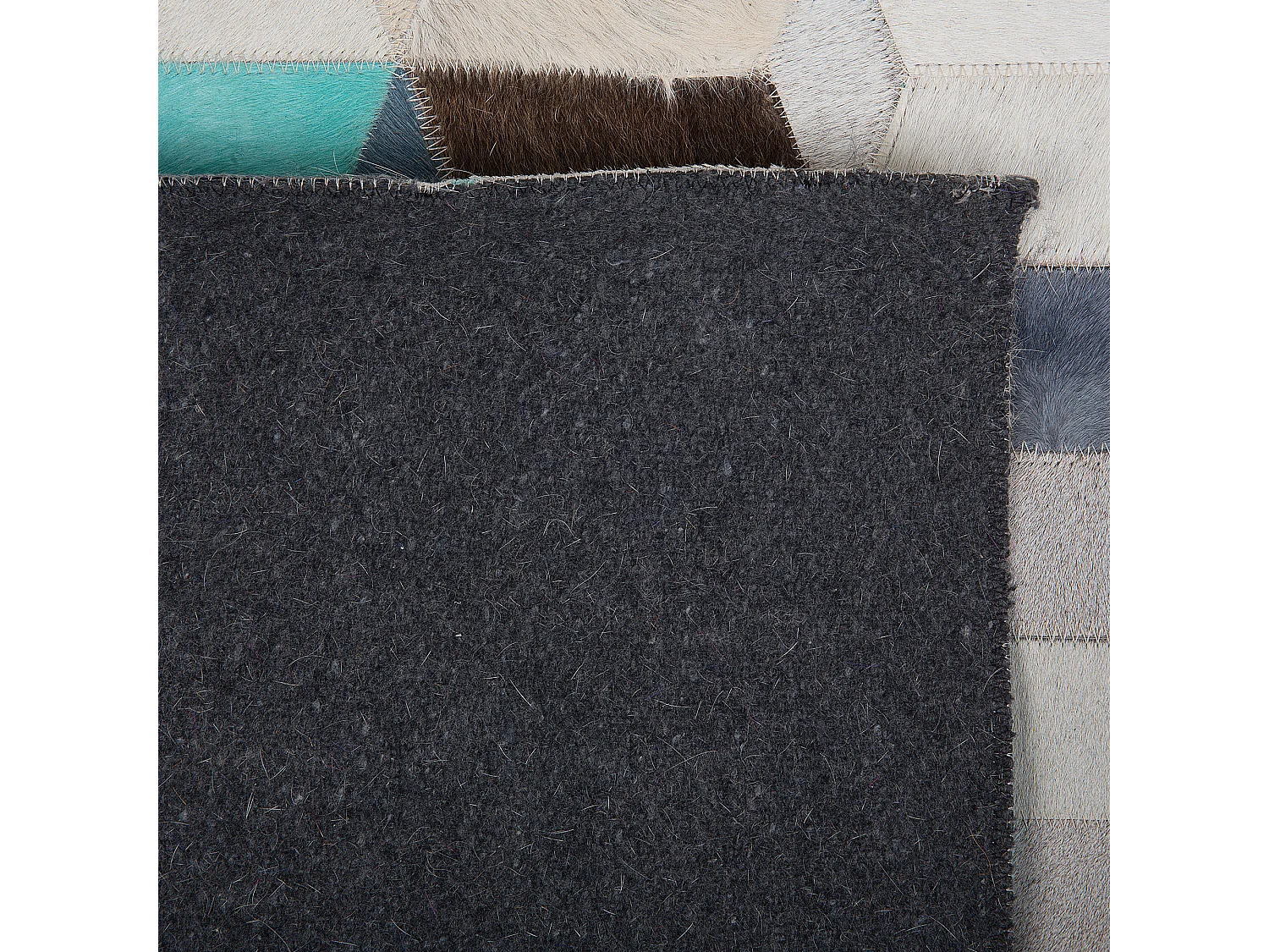 Vloerkleed GIDIRLI 140 x 200 cm Leer Multicolor