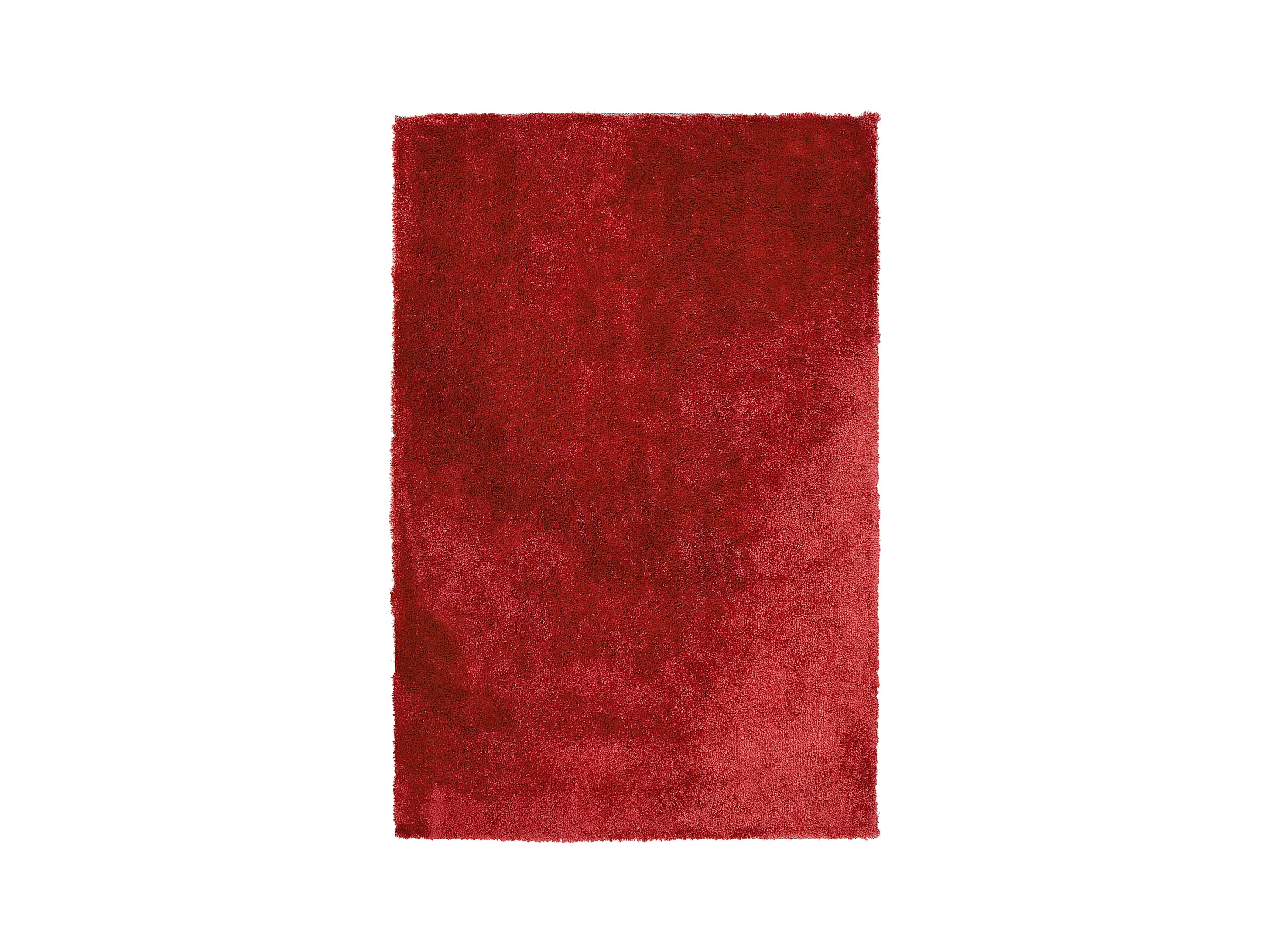 Langhaar Teppich kuschelig rot einfarbig rechteckig 160 x 230 cm Shaggy Evren