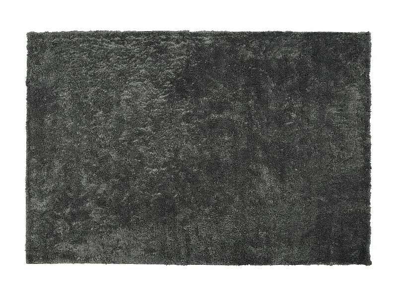 Tapis à poils longs EVREN Gris foncé 160 x 230 cm