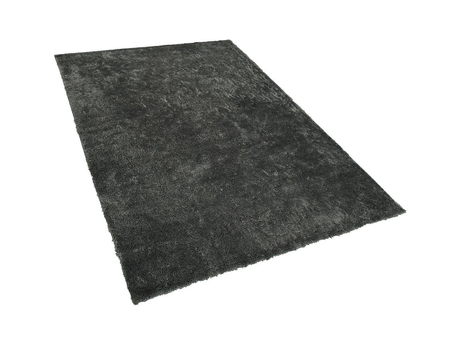 Tapis à poils longs EVREN Gris foncé 160 x 230 cm