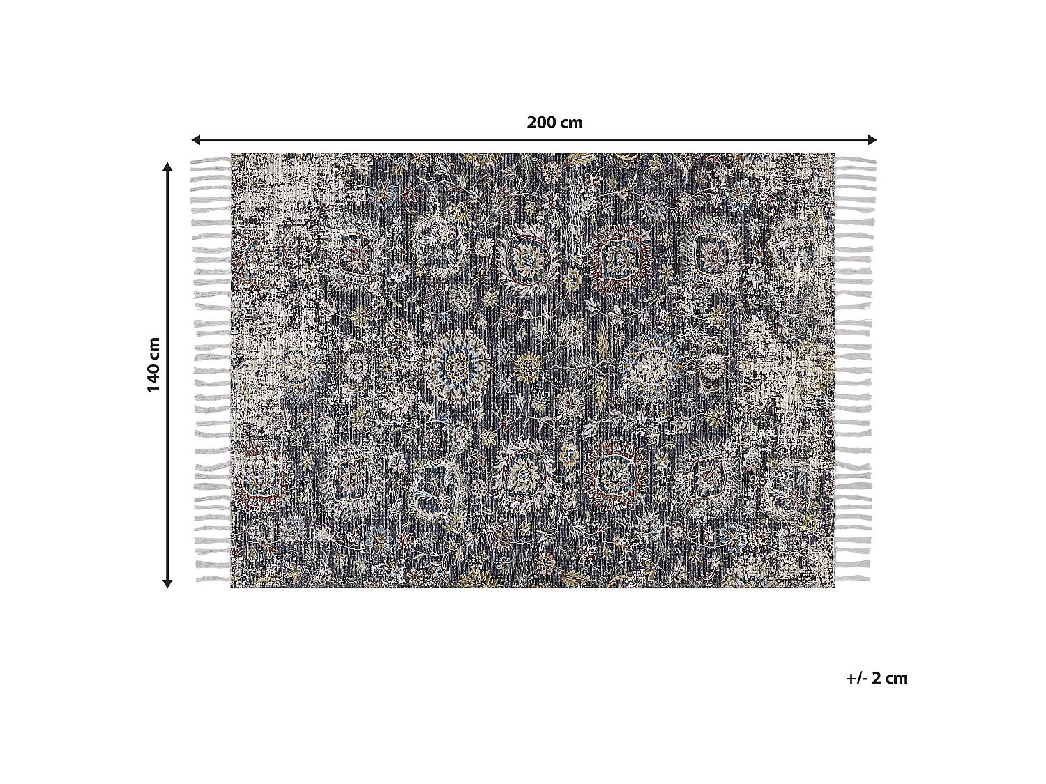 Tapis Multicolore 140 x 200 cm ARMUTALAN