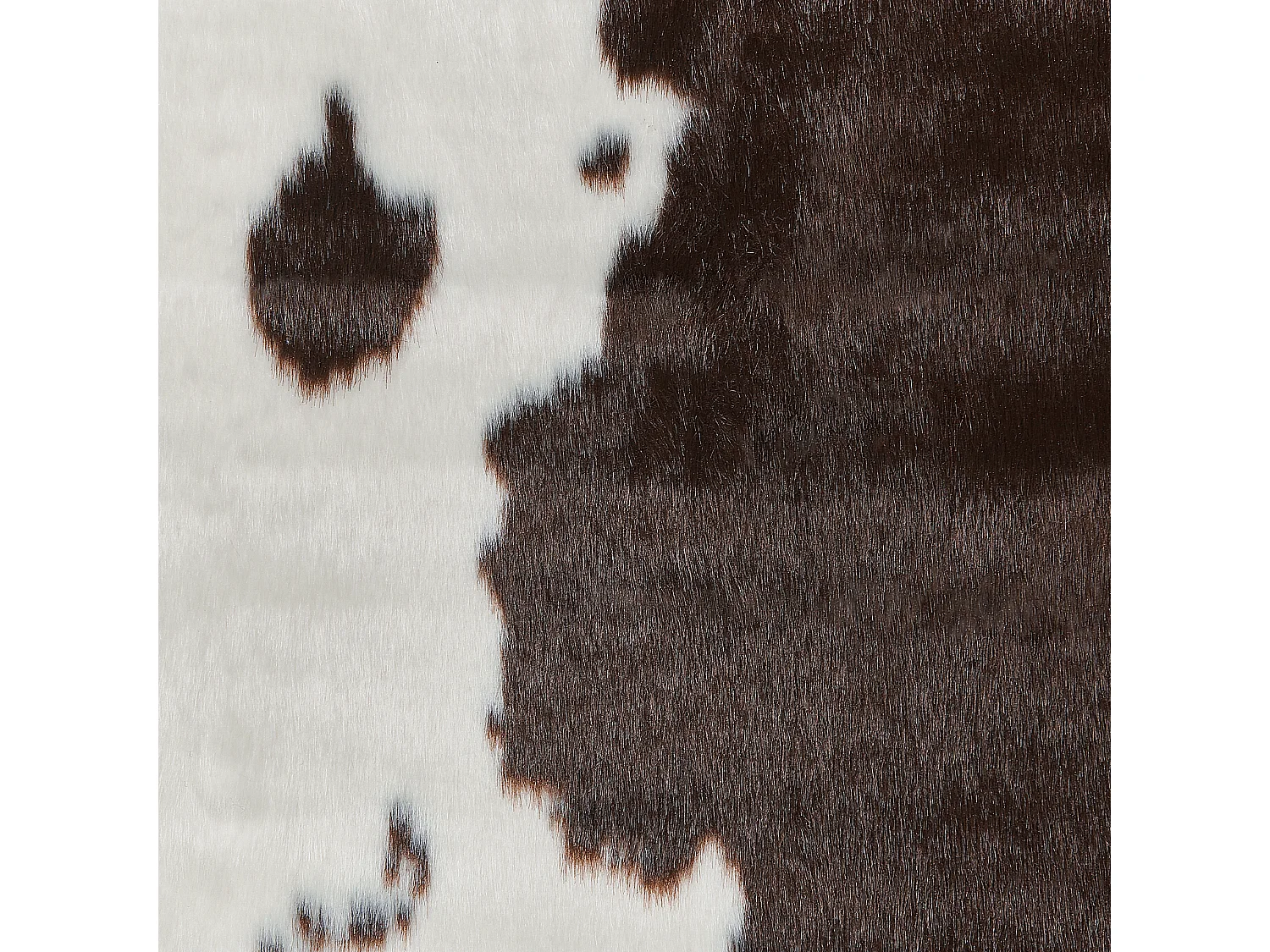 Vloerkleed imitatieleer wit en bruin 130 x 170 cm BOGONG