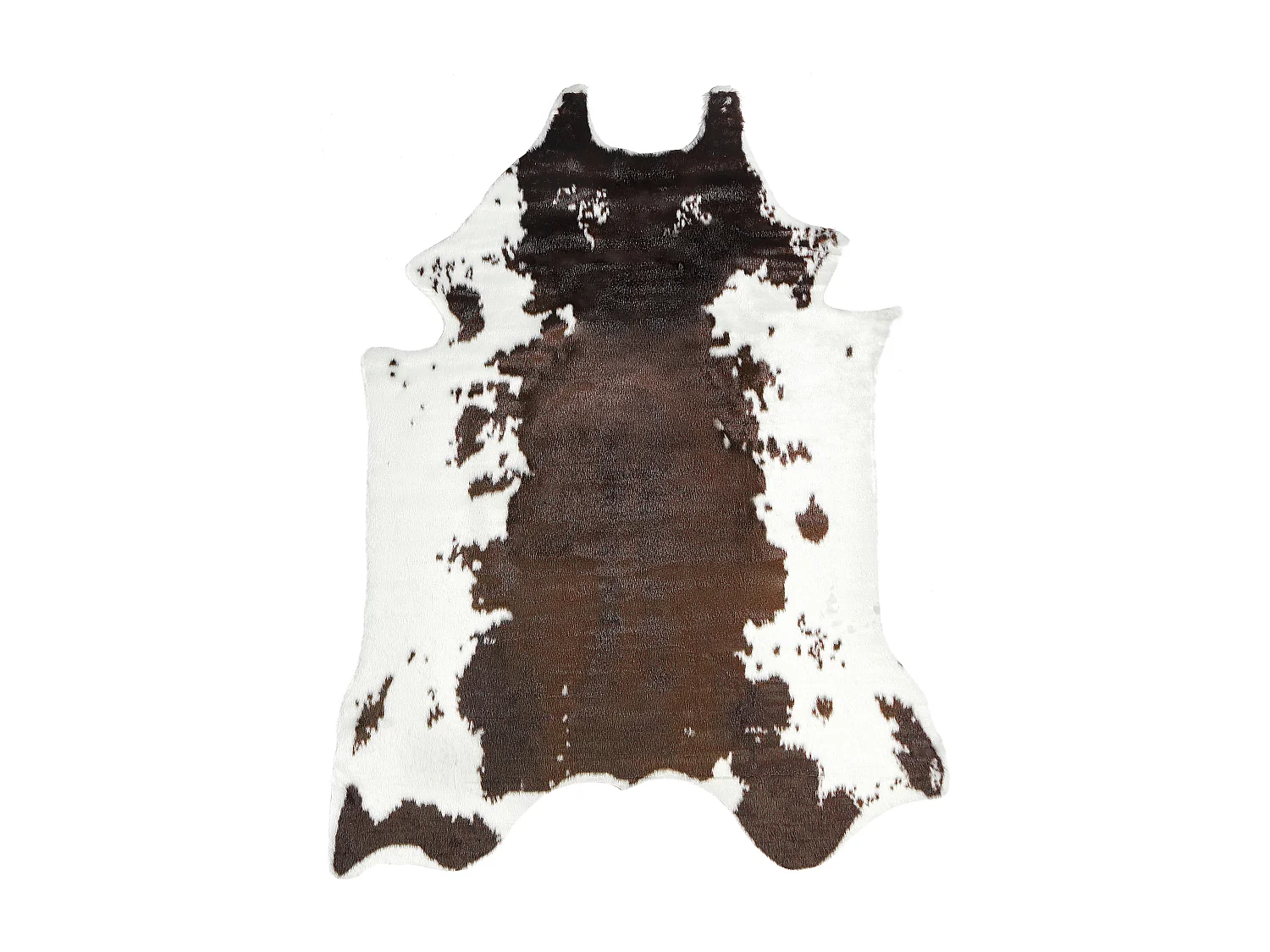 Vloerkleed imitatieleer wit en bruin 130 x 170 cm BOGONG