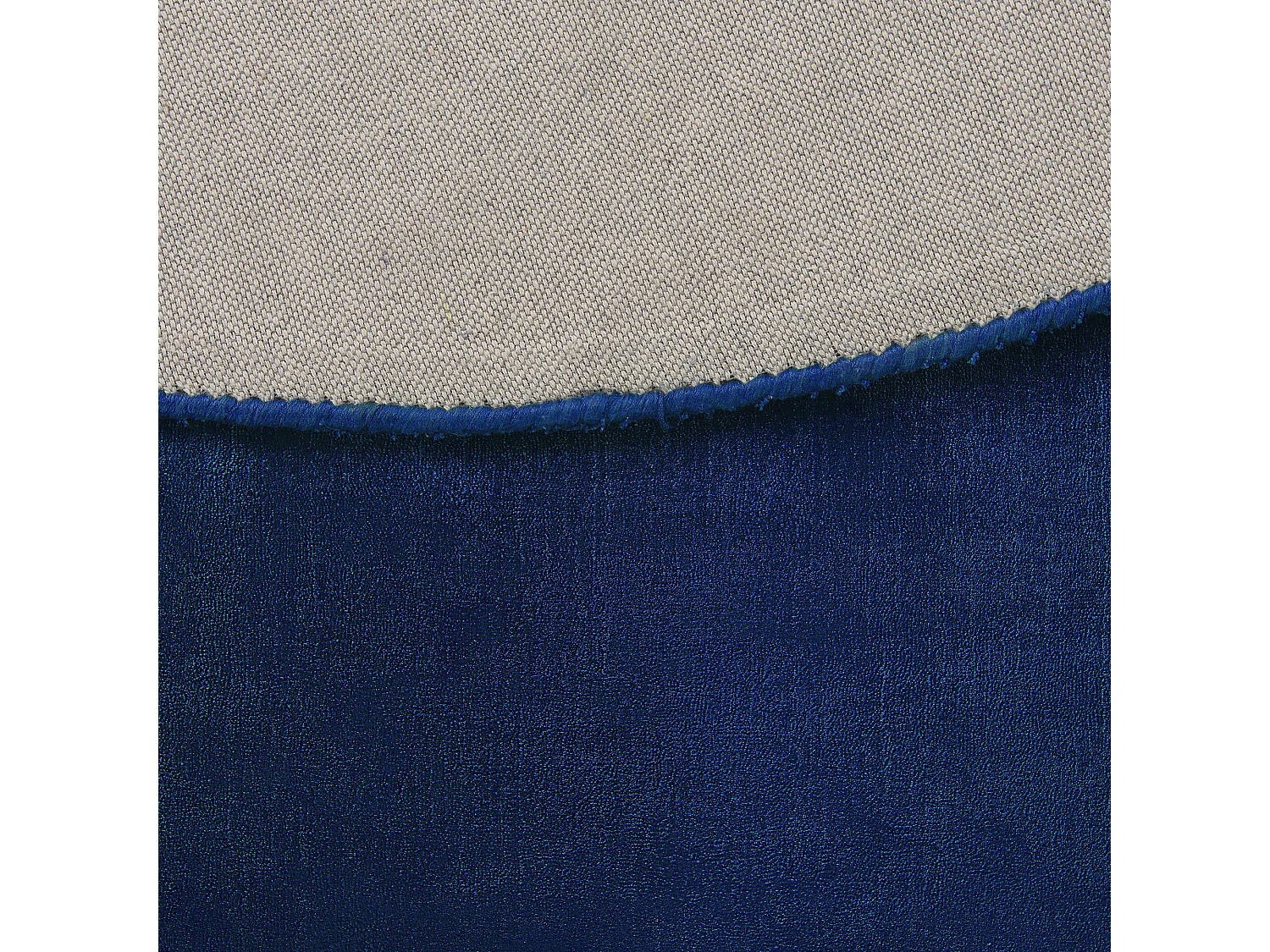Vloerkleed viscose marineblauw ⌀ 140 cm GESI II