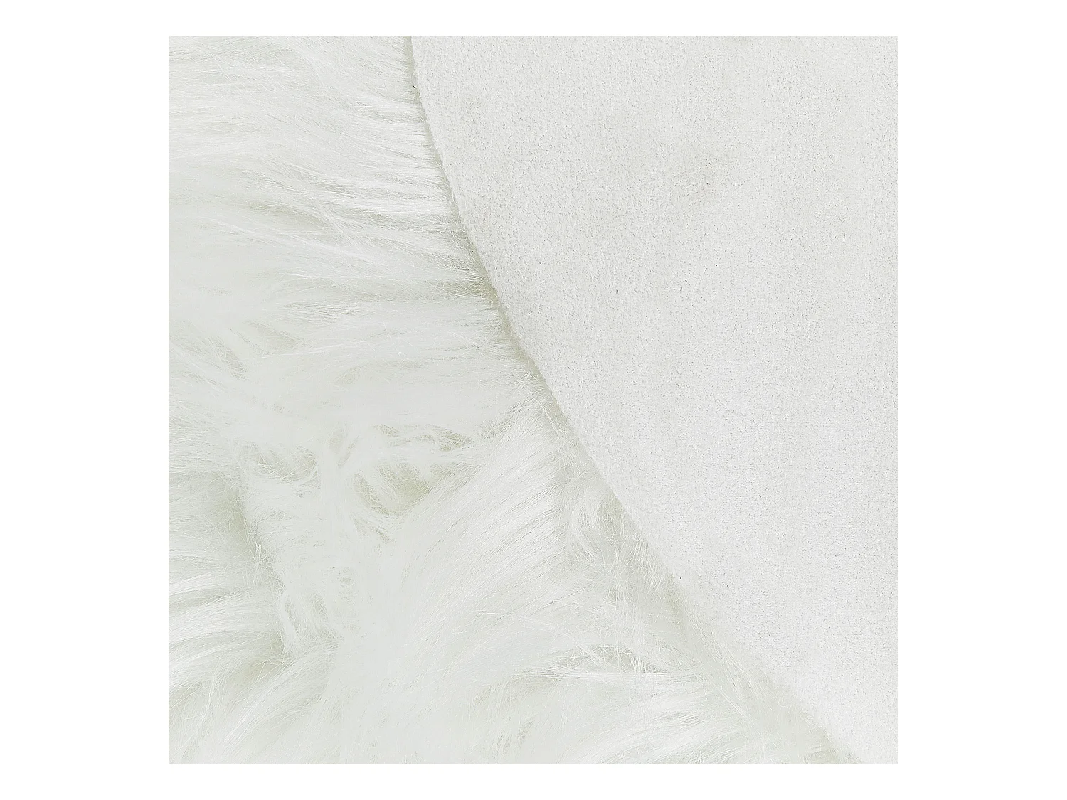 Kunstschaffell-Teppich weiss 60 x 180 cm MAMUNGARI