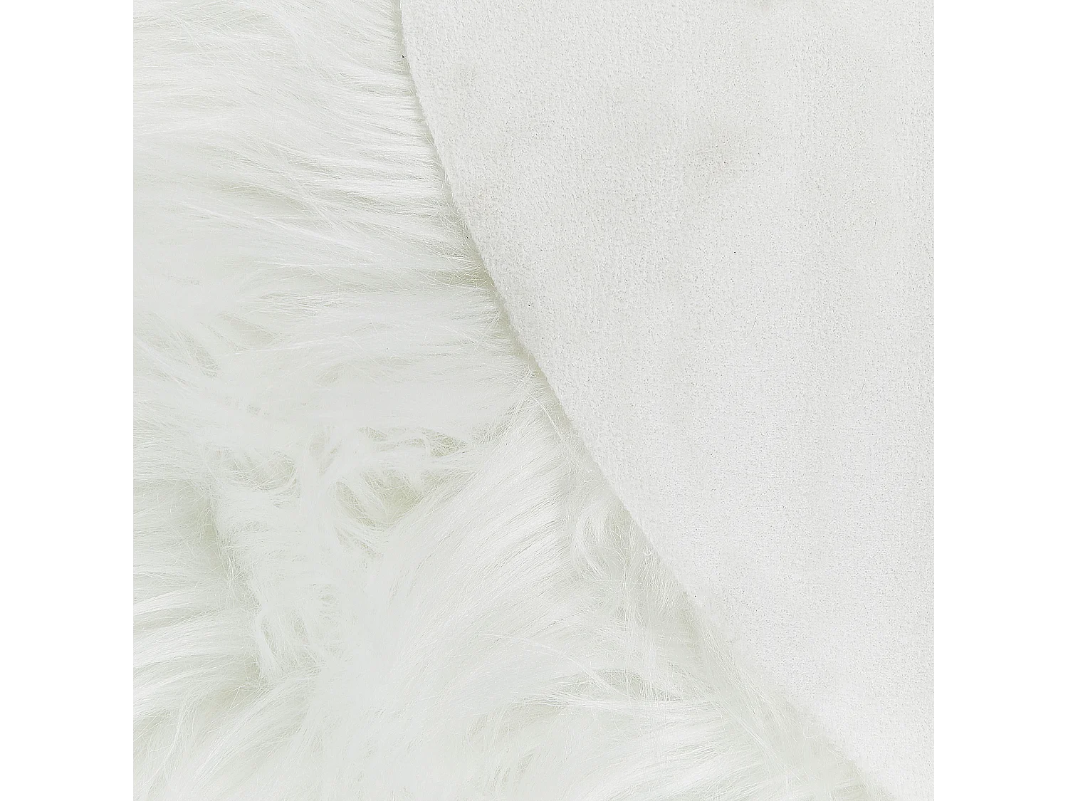 Tapis en fausse fourrure MAMUNGARI Blanc 60 x 180 cm