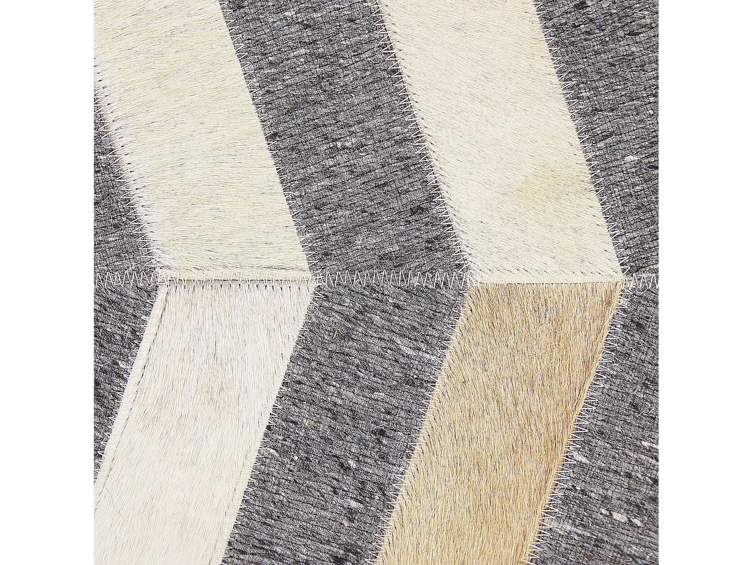 Tapete BAGGOZE 140 x 200 cm Pele Cinzento escuro