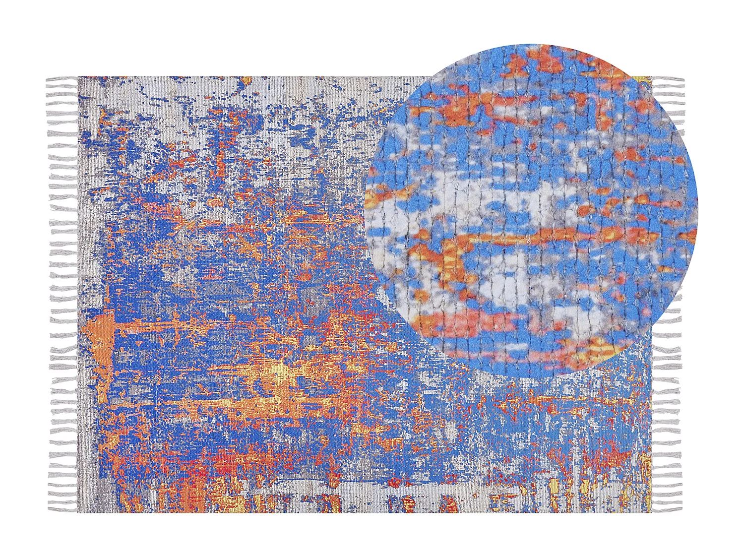 Tappeto a pelo corto multicolore 140 x 200 cm ACARLAR