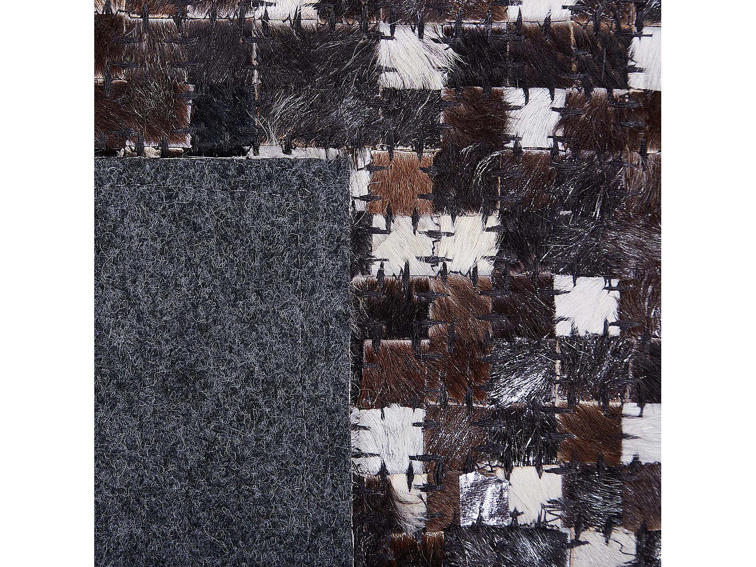 Vloerkleed AKKESE 160 x 230 cm Leer Bruin