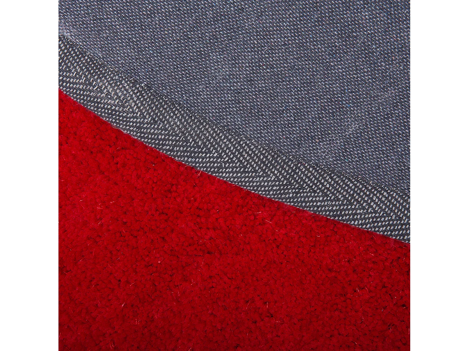 Tapete redondo vermelho ⌀ 140 cm DEMRE