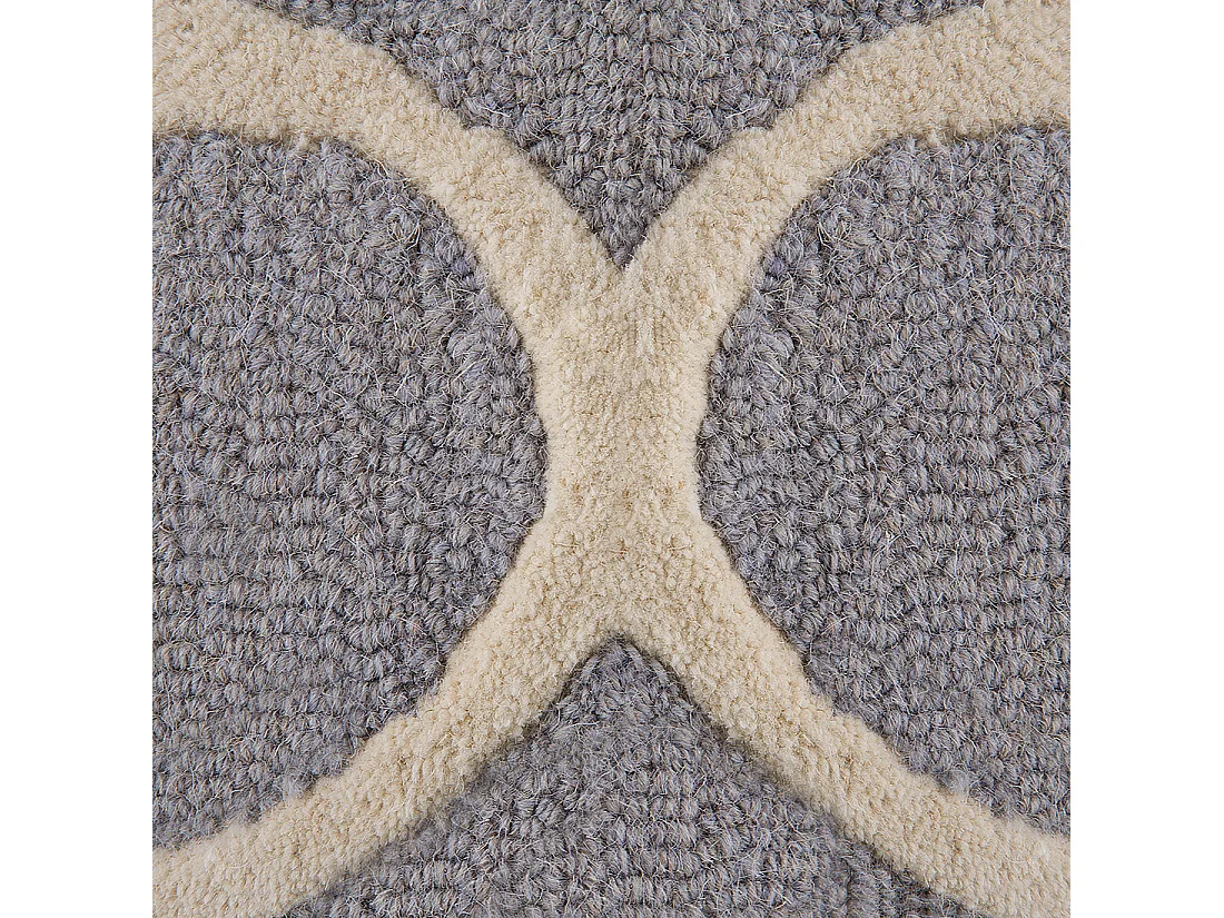 Alfombra de lana gris claro 160 x 230 cm SILVAN