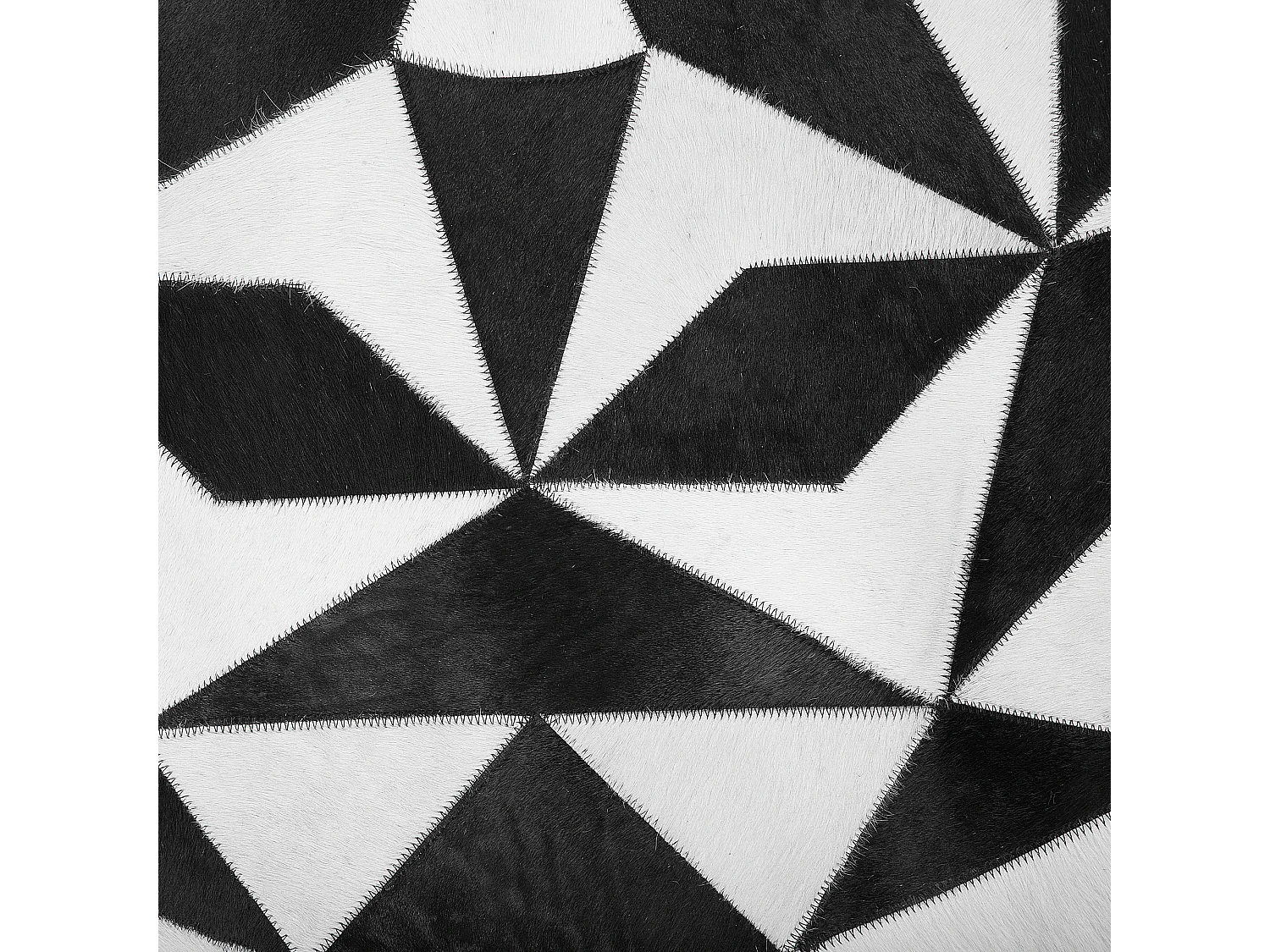 Alfombra TURGUTLU ø 140 cm Piel Negro