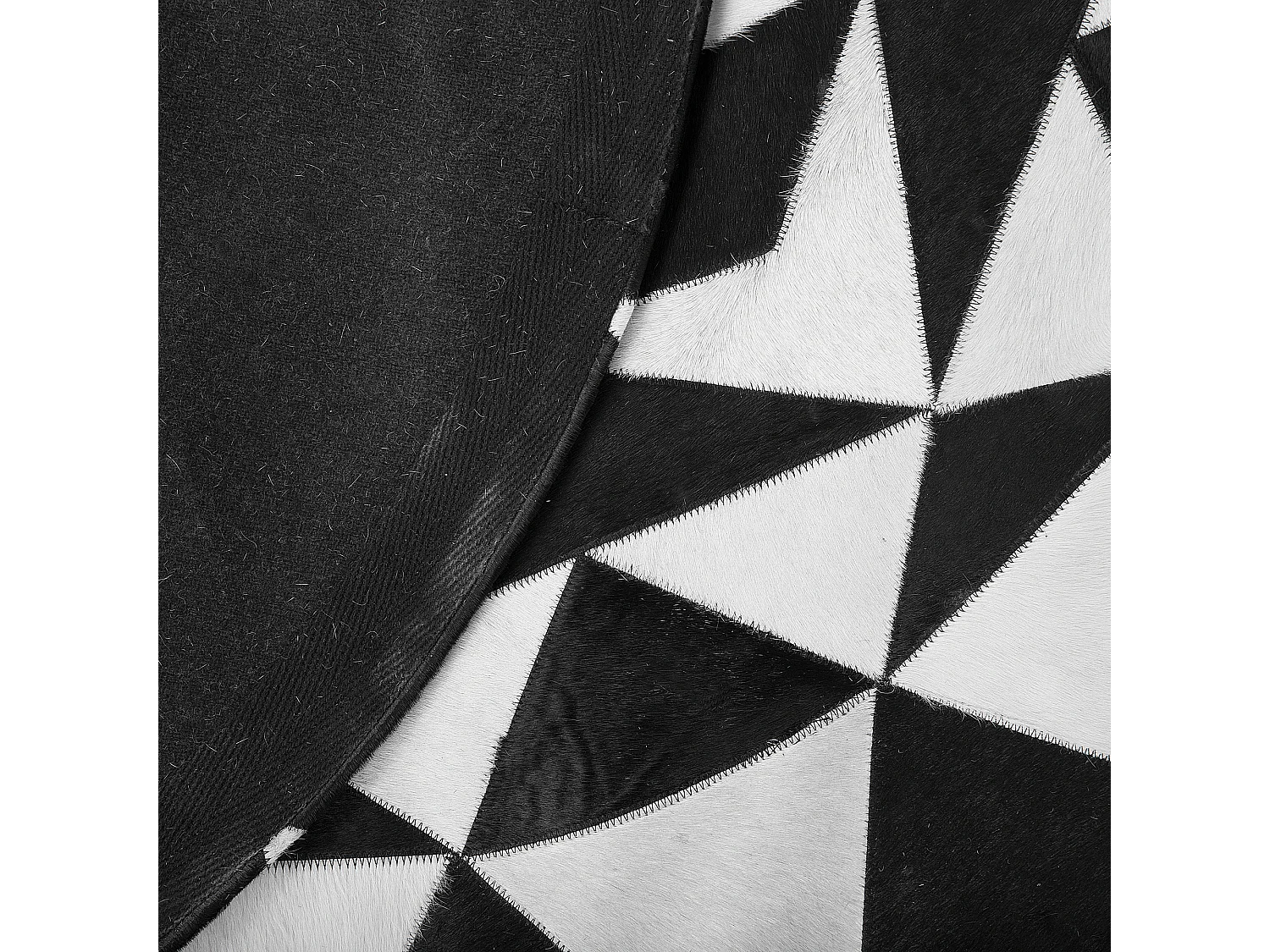 Alfombra TURGUTLU ø 140 cm Piel Negro