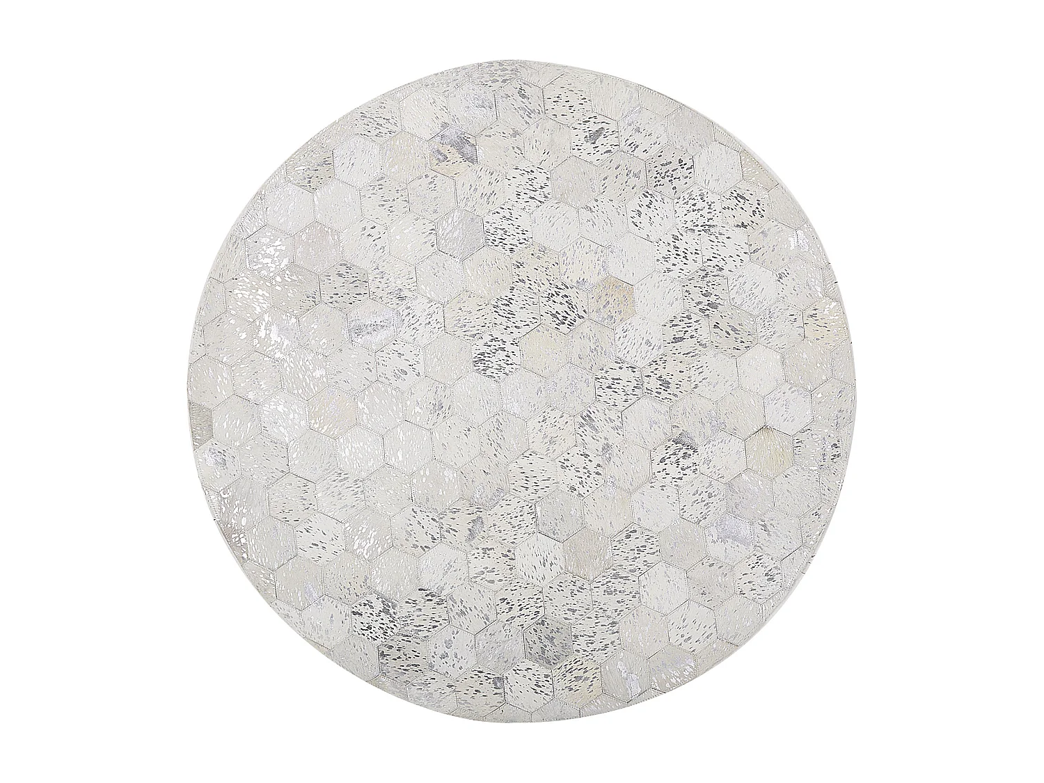 Tapis BOZKOY Argenté ø 140 cm Cuir
