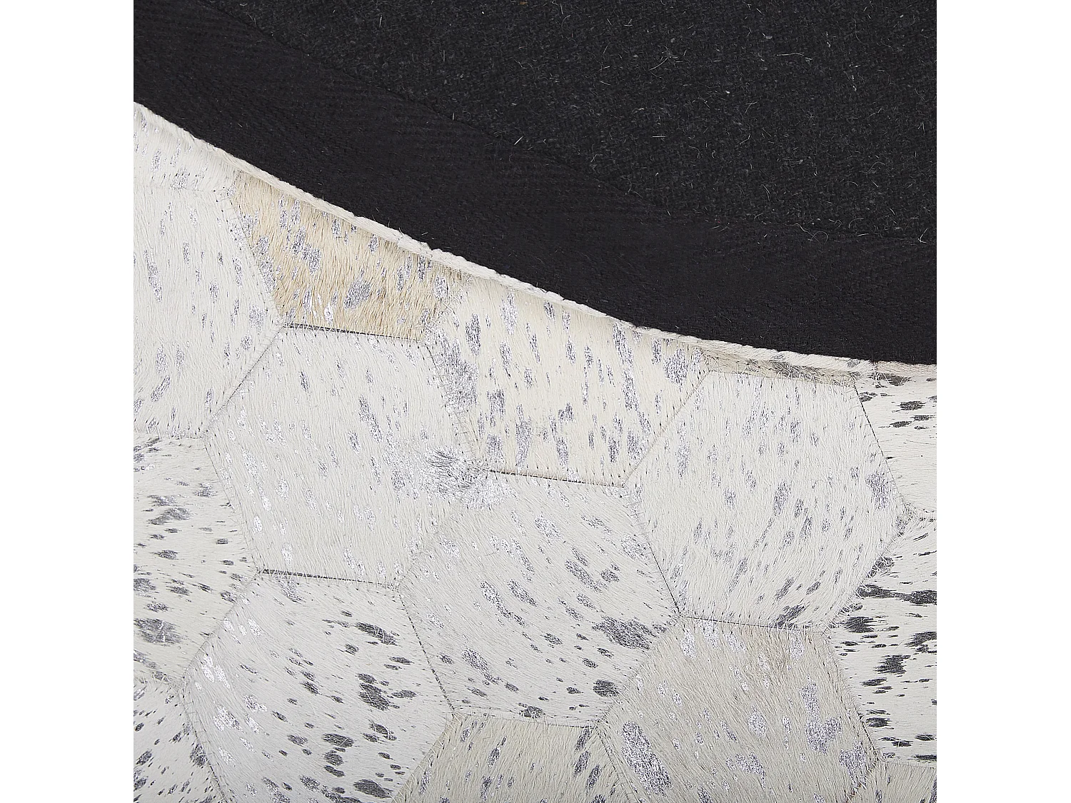 Tapis BOZKOY Argenté ø 140 cm Cuir