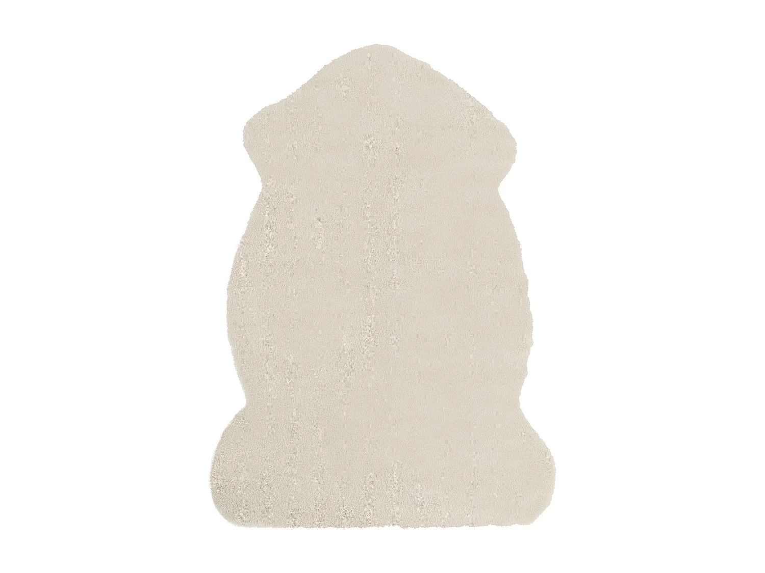 Tapis en fausse fourrure UNDARA Beige 60 x 90 cm