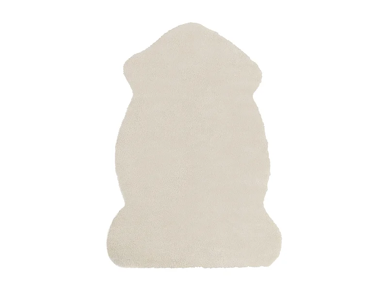 Tapis en fausse fourrure UNDARA Beige 60 x 90 cm