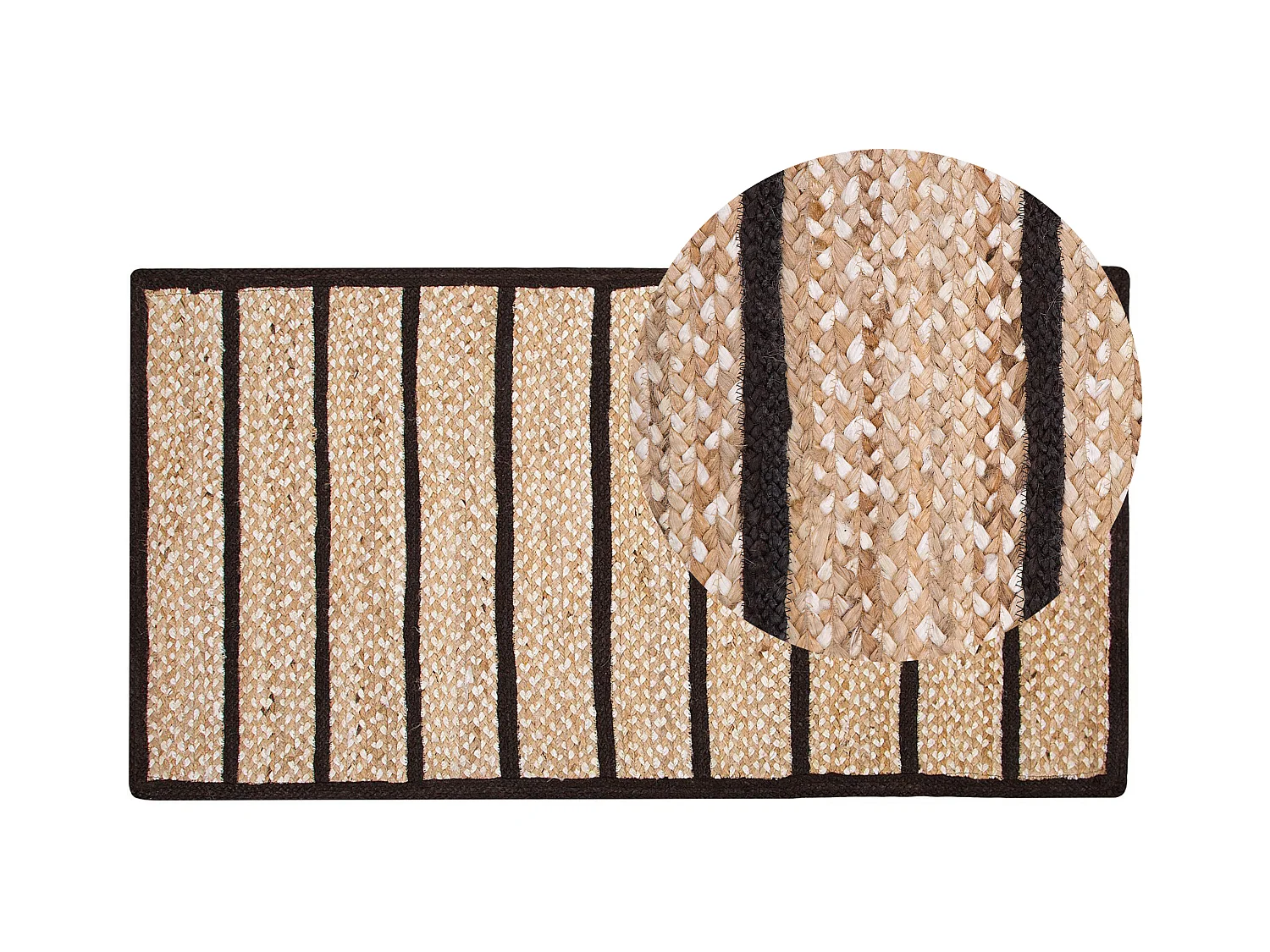 Tapis KARADONA Beige 80 x 150 cm Jute