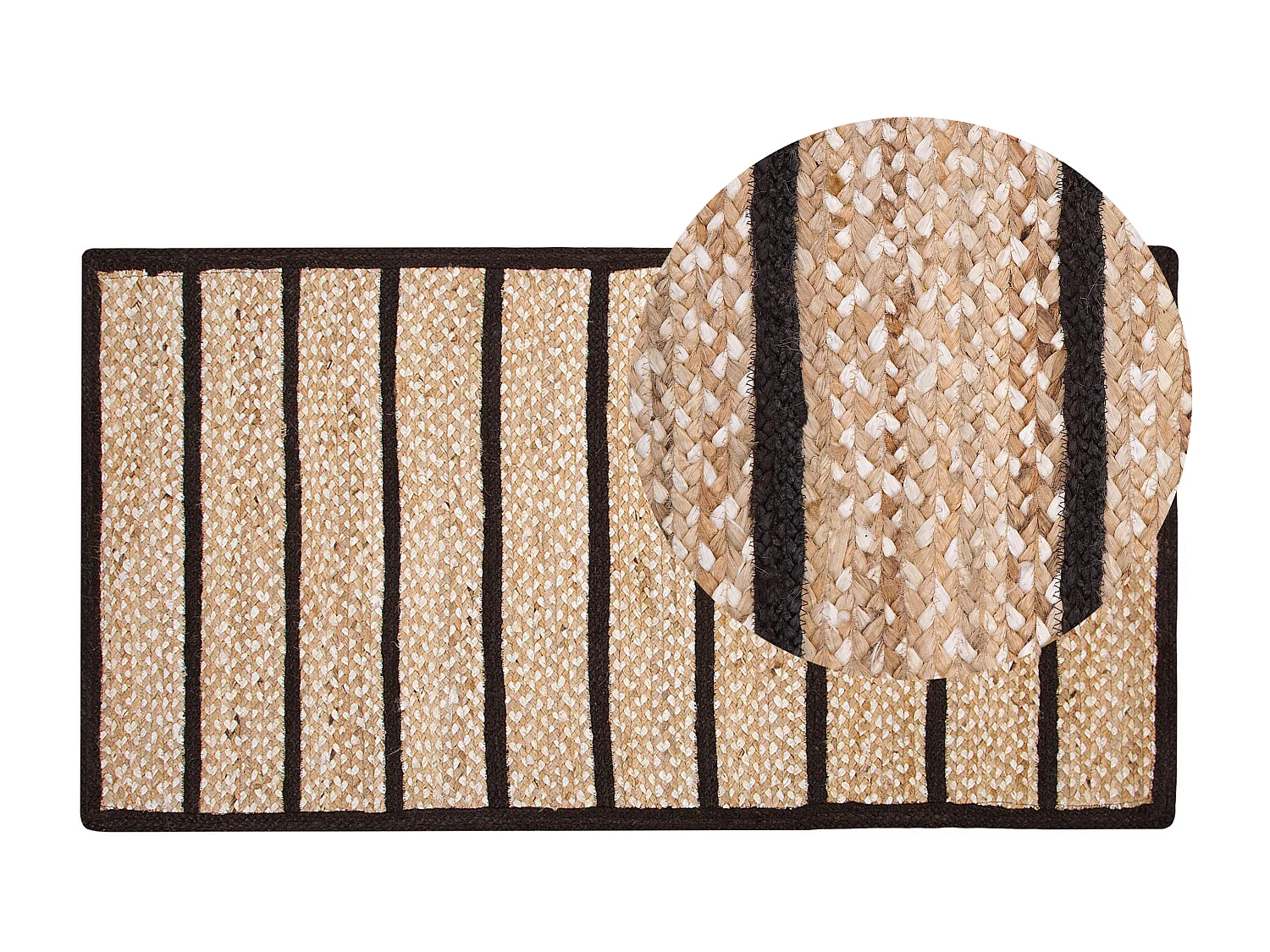 Tapis KARADONA 80 x 150 cm Jute Beige