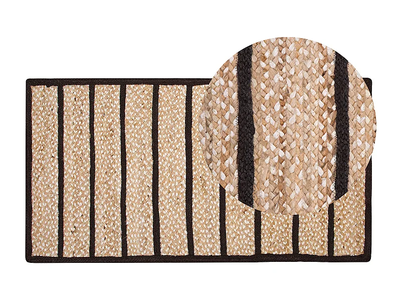Tapis KARADONA Beige 80 x 150 cm Jute