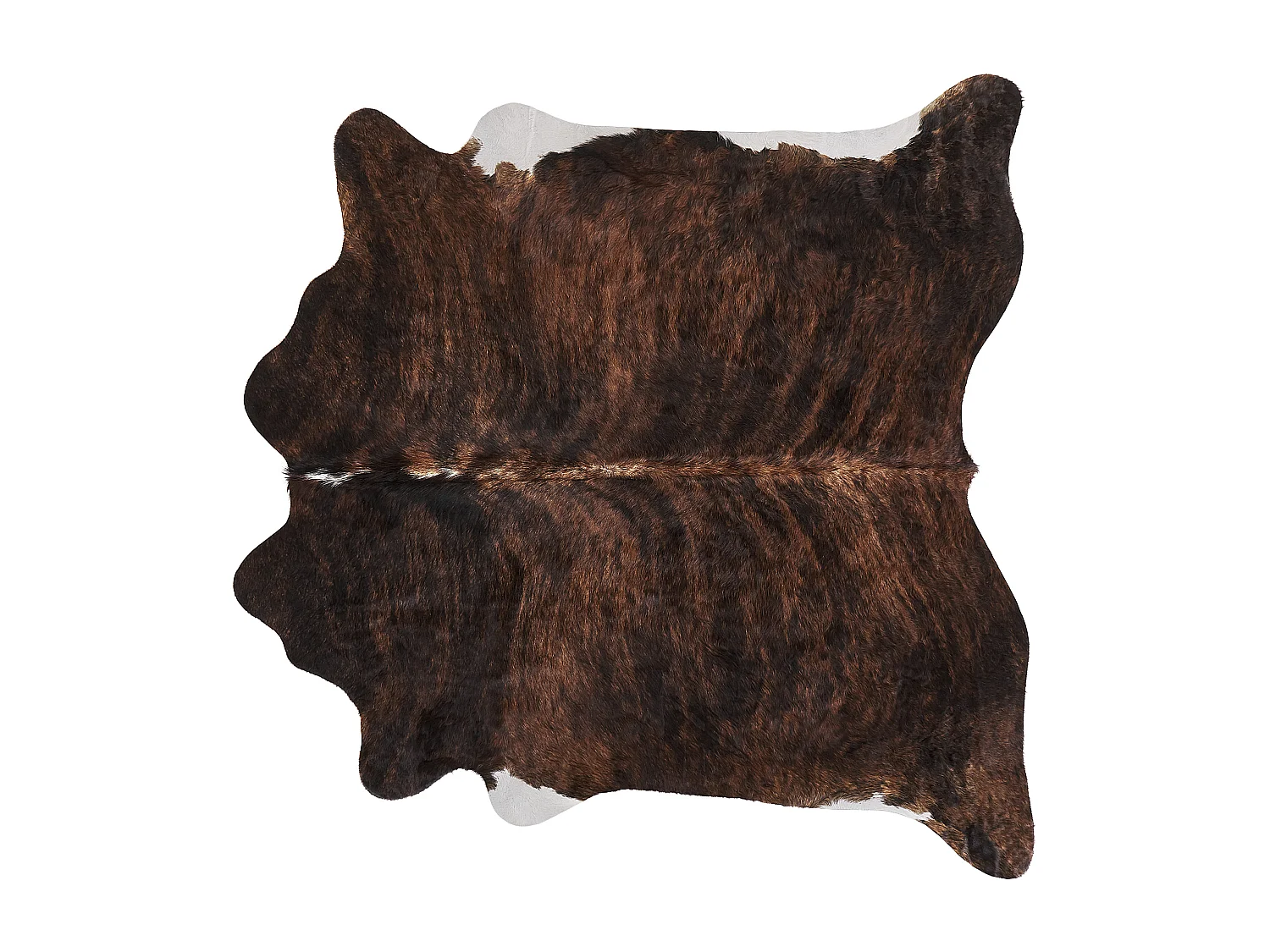 Kuhfell dunkelbraun 3-4 m² Brasilianischer Teppich Nasqu