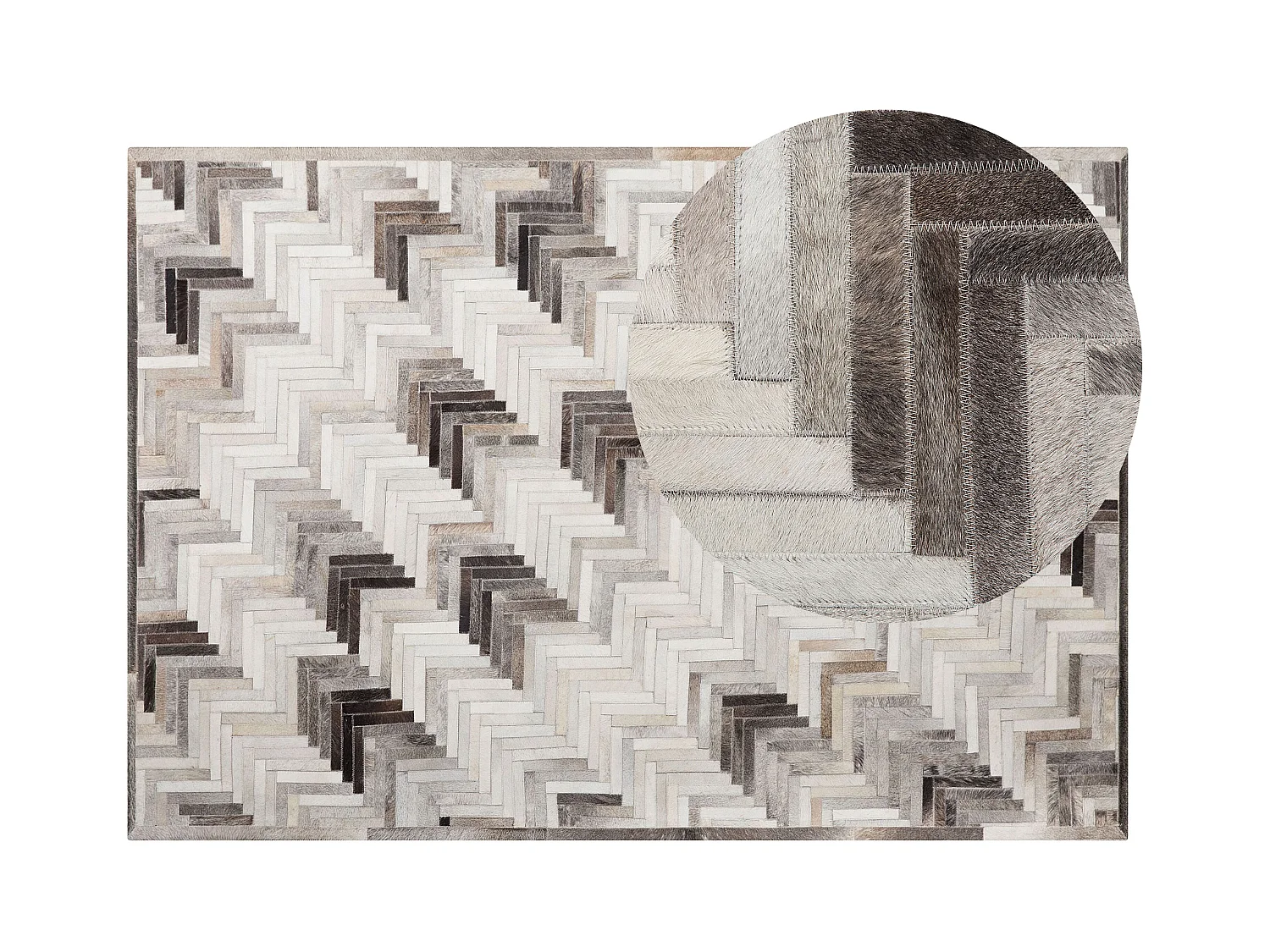 Tapis ARSUZ Beige 160 x 230 cm Cuir