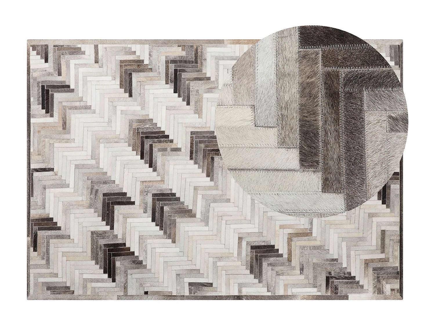 Tapis ARSUZ Beige 160 x 230 cm Cuir