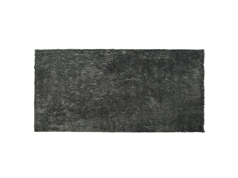 Tapis à poils longs EVREN Gris foncé 80 x 150 cm