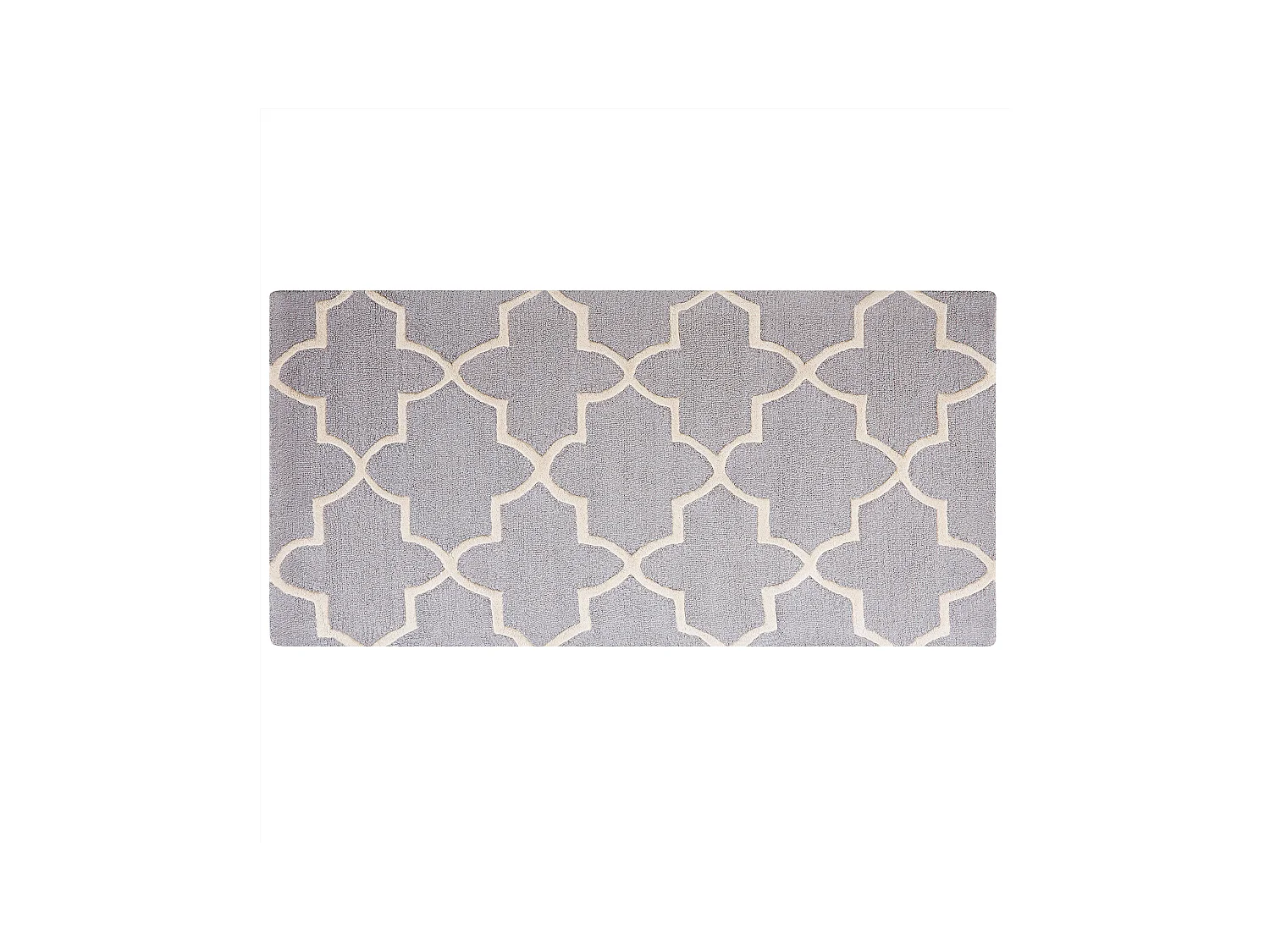 Tapis SILVAN Gris clair 80 x 150 cm Laine
