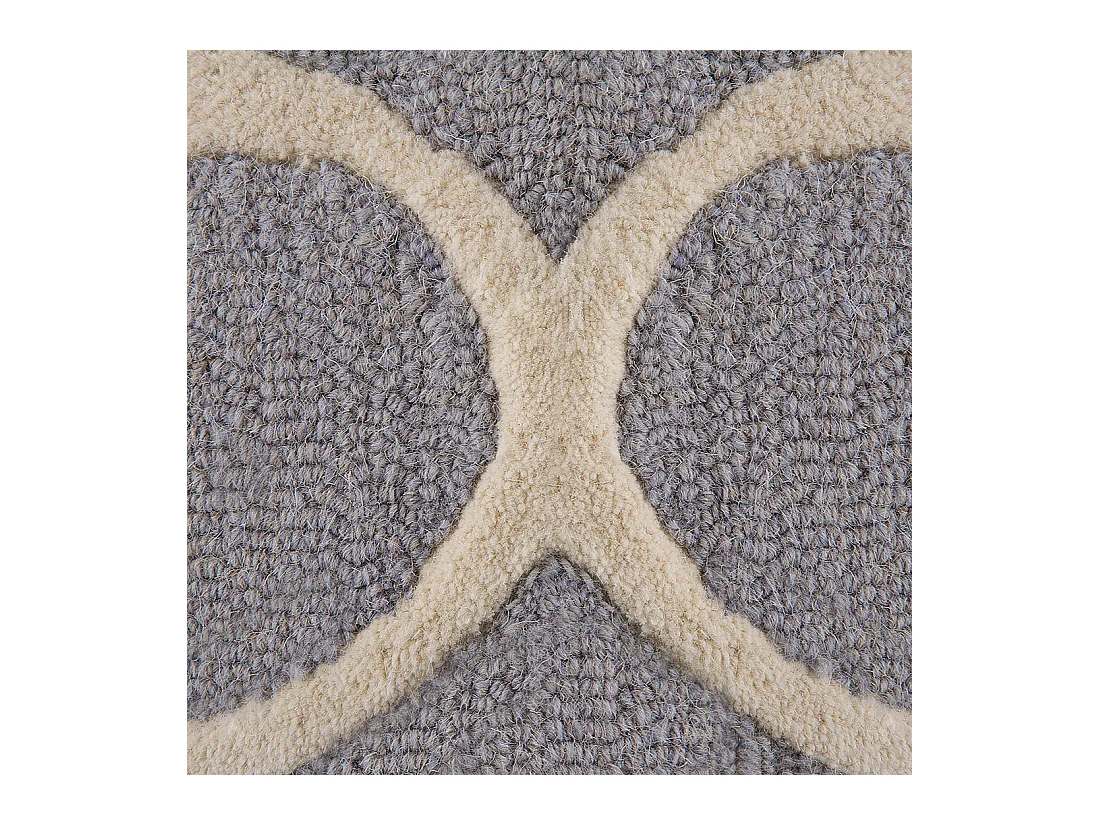 Tapis SILVAN Gris clair 80 x 150 cm Laine