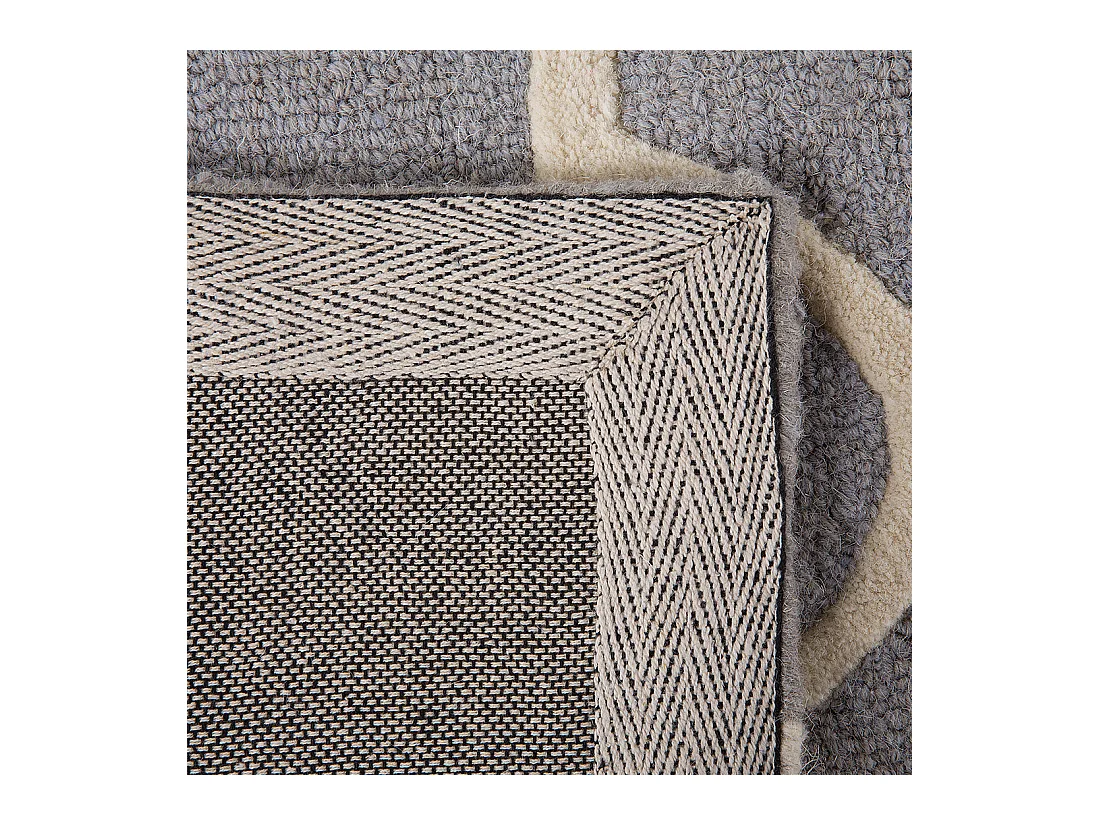 Tapis SILVAN Gris clair 80 x 150 cm Laine