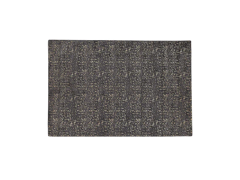 Moderner Teppich Dunkelgrau abstraktes Muster Gold Kurzflor 160x230cm Esel