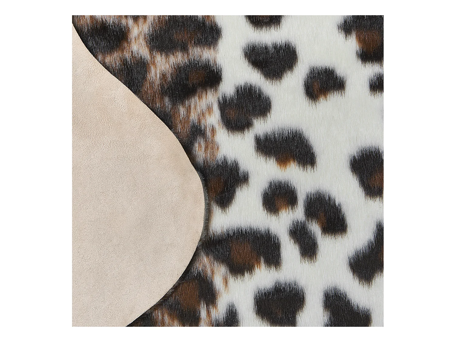 simili de vache BOGONG Marron/blanc 130 x 170 cm