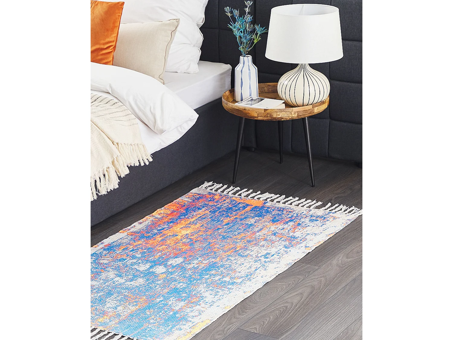 Vloerkleed polyester meerkleurig 80 x 150 cm ACARLAR