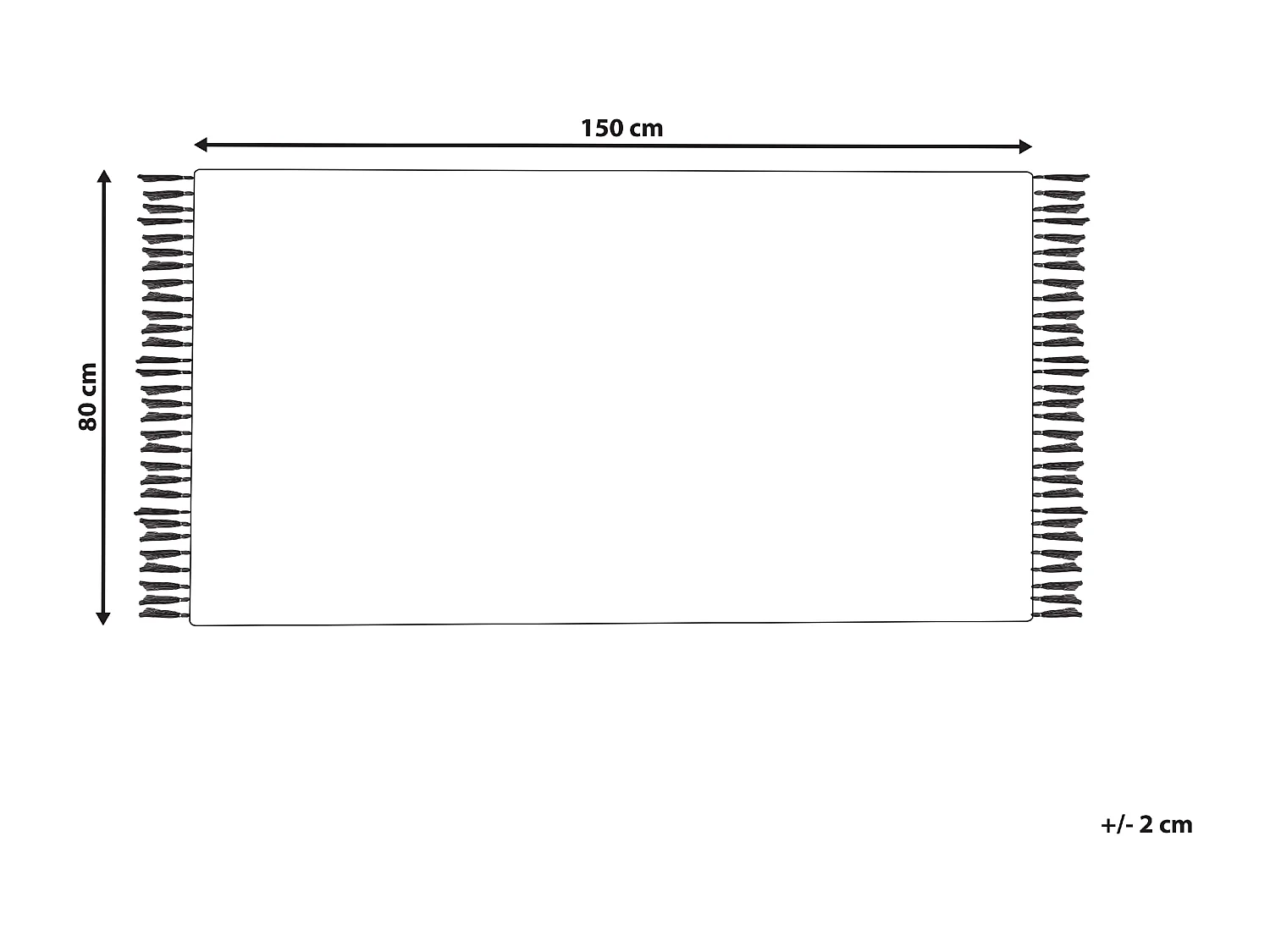 Tapis ACARLAR Beige 80 x 150 cm