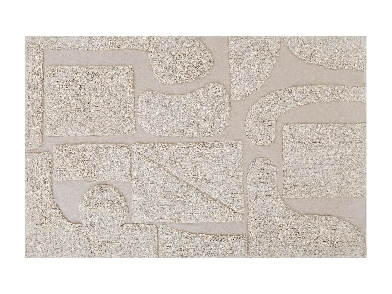 Dywan bawełniany 160 x 230 cm beżowy DIYADIN