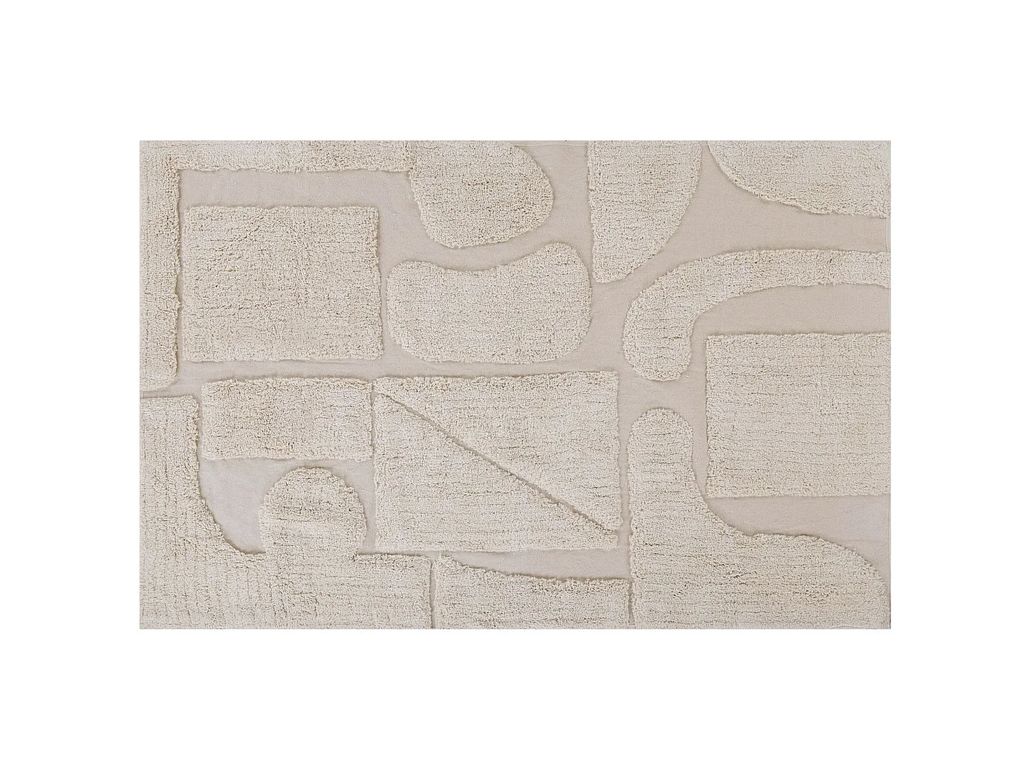 Tapis en coton Beige 160 x 230 cm DIYADIN