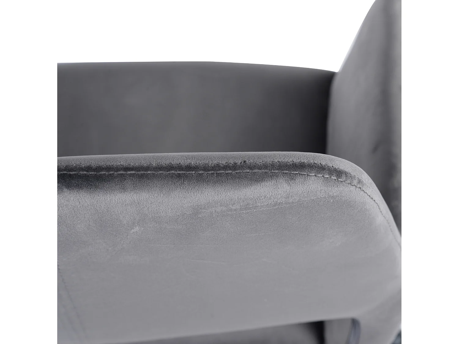 Chaise de bureau grise avec revêtement en tissu - réglable en hauteur - 55 * 56 * 75-85cm