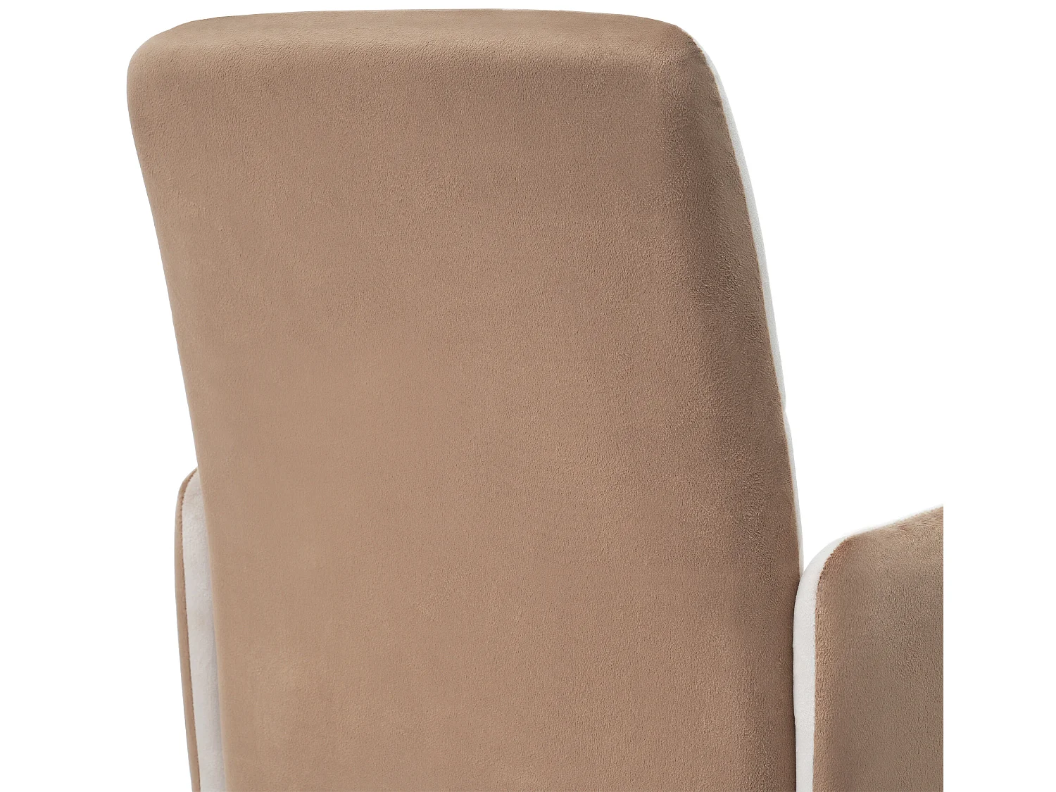 Bijpassende fluwelen stoel, set van 1, eetkamerfauteuil, draaistoel, beige