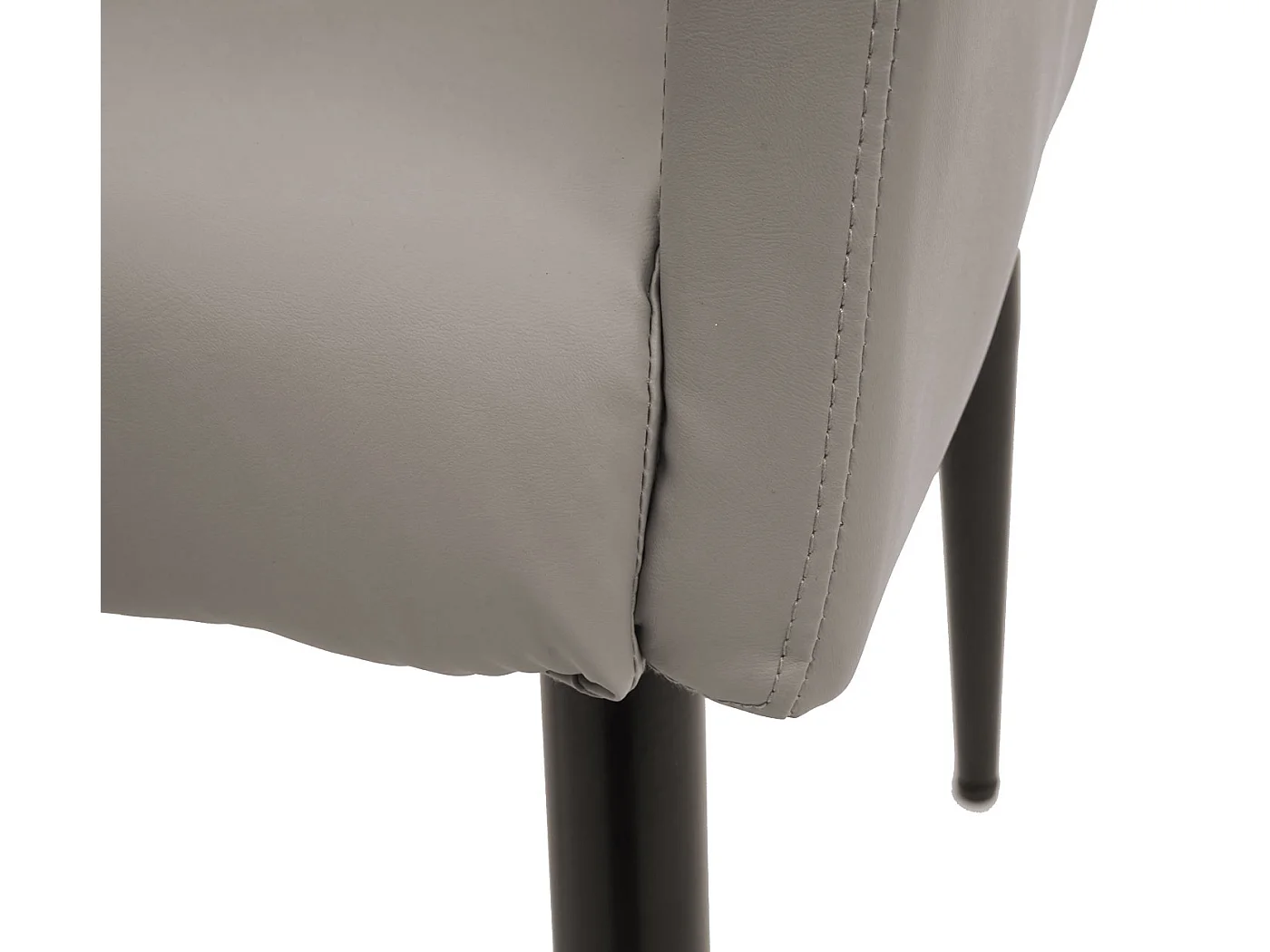 MCW-H93 eetkamerstoel (set van 2),  kunstleer taupe-grijs