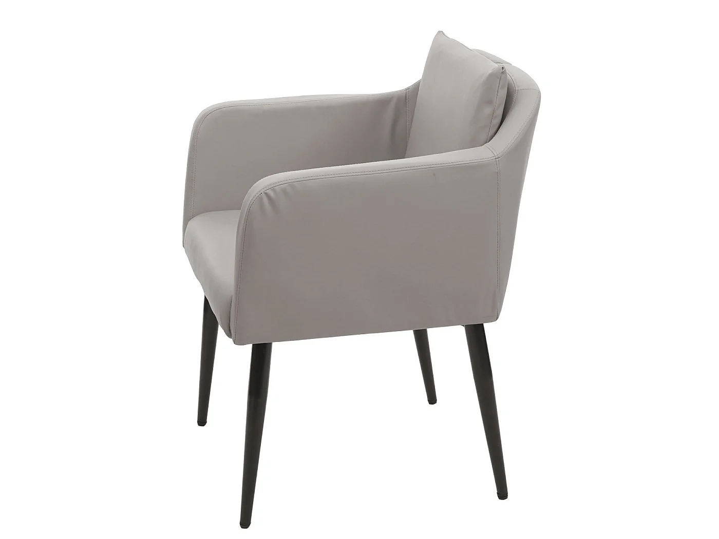 MCW-H93 eetkamerstoel (set van 2),  kunstleer taupe-grijs