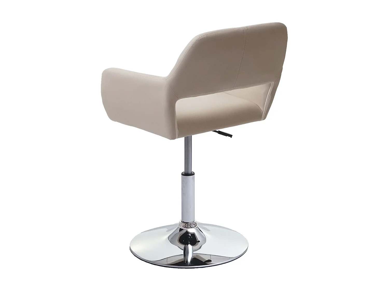 Esszimmerstuhl MCW-A50 III (6er-Set), Creme, Chromfuß