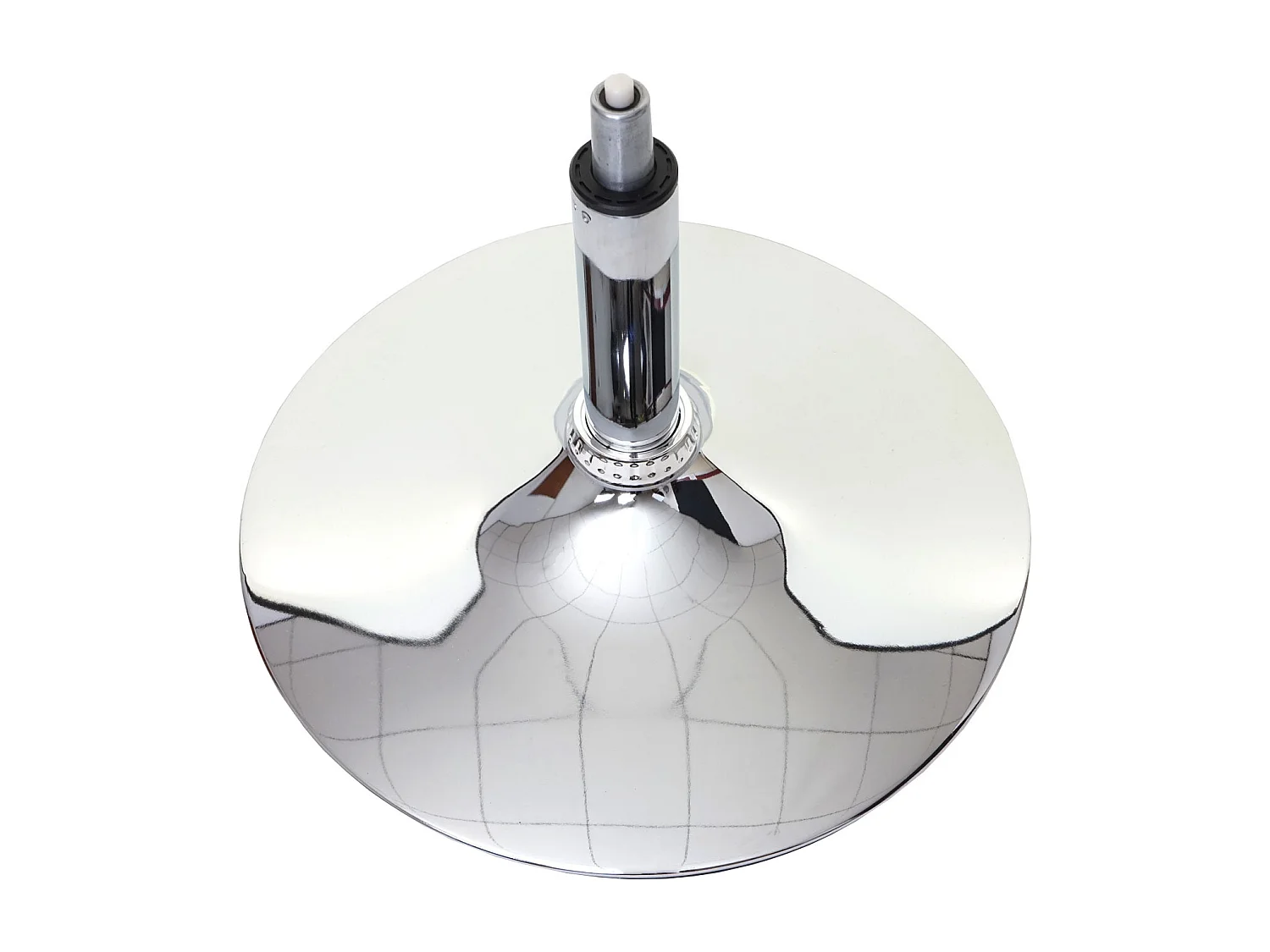 Krzesło do jadalni MCW-A50 III (zestaw 6 sztuk),  biały, chromowana podstawa